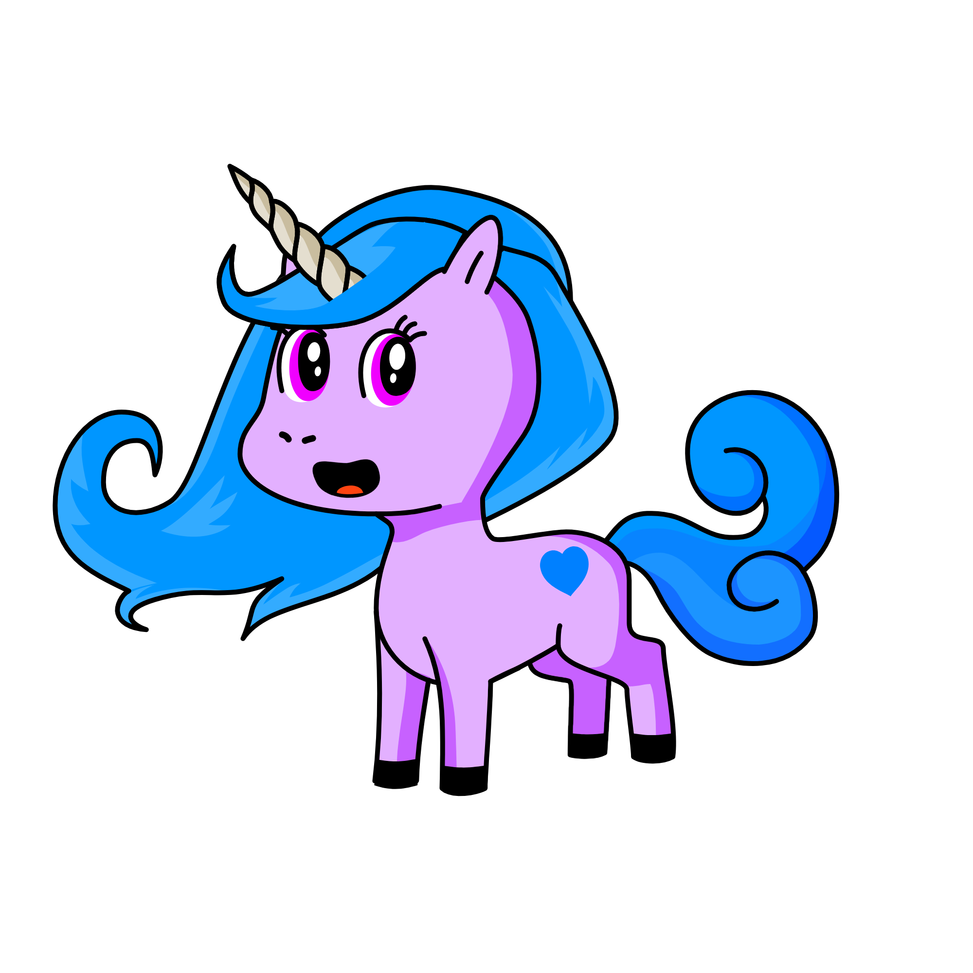 IZZY, the unicorn