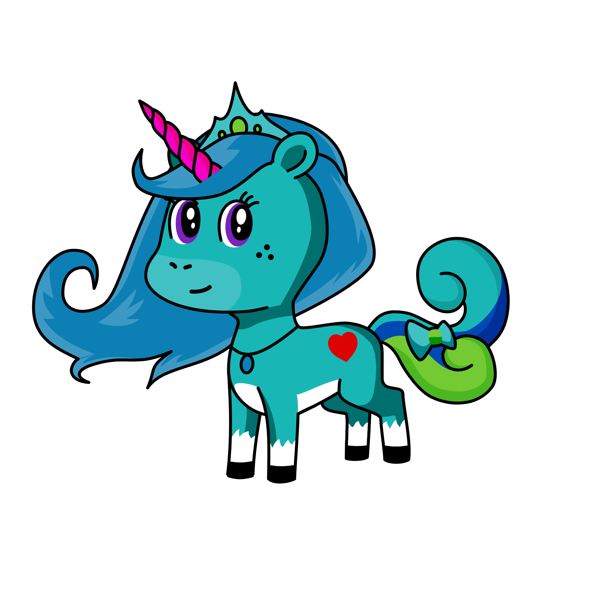 Stickercorn, the unicorn