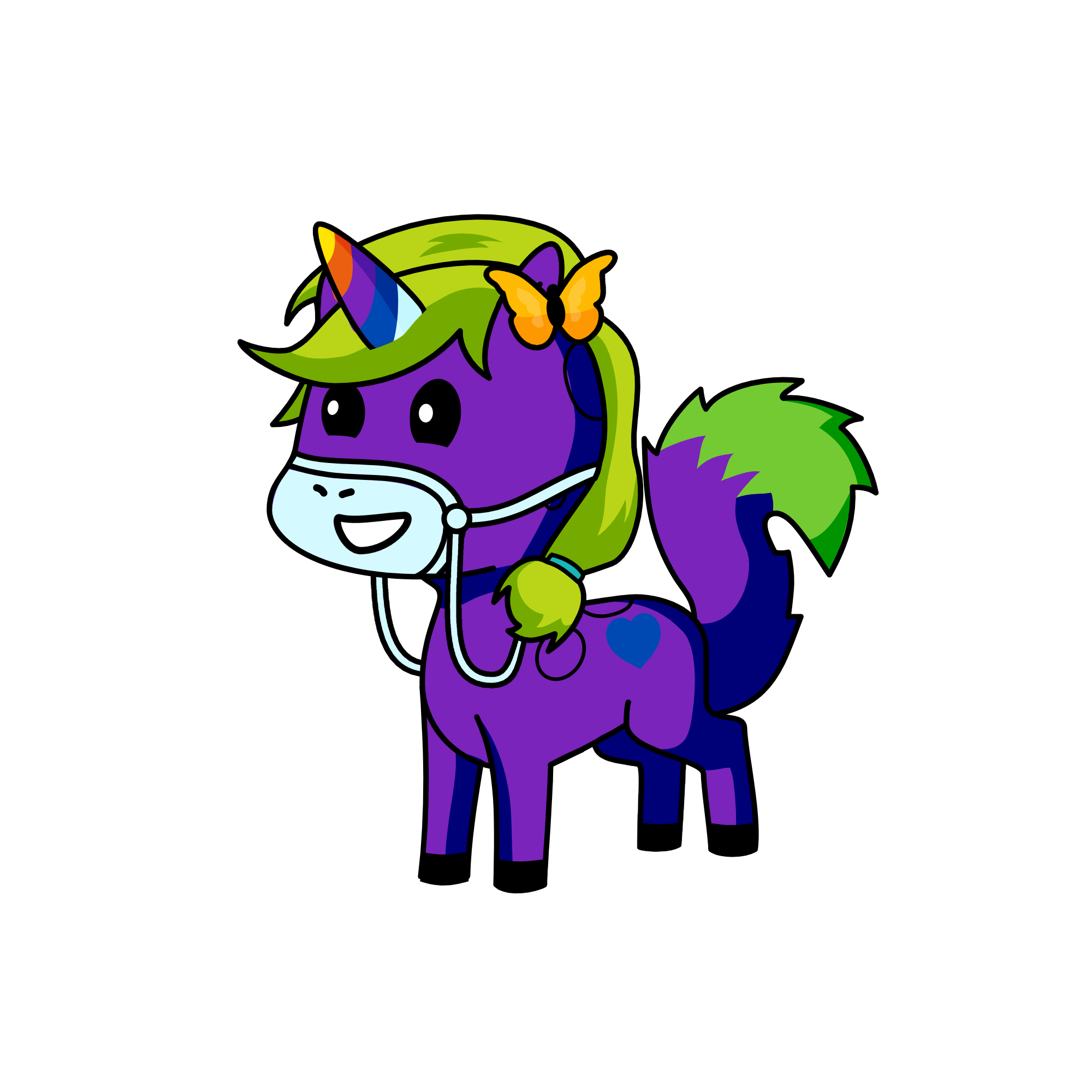 rainbow corn, the unicorn