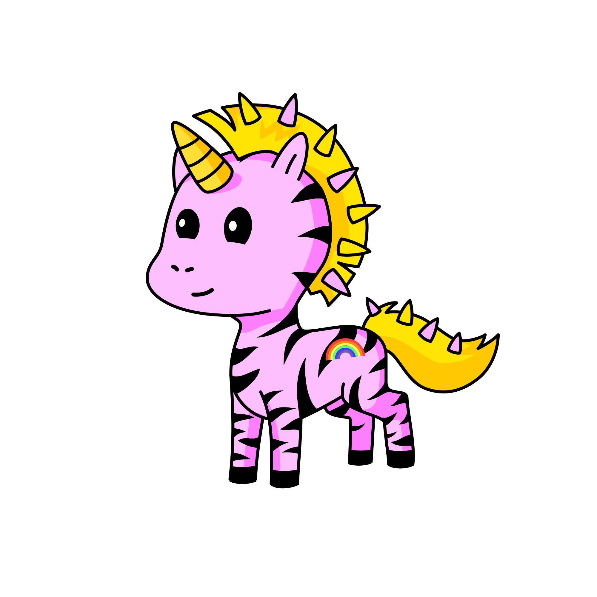 Pinka, the unicorn