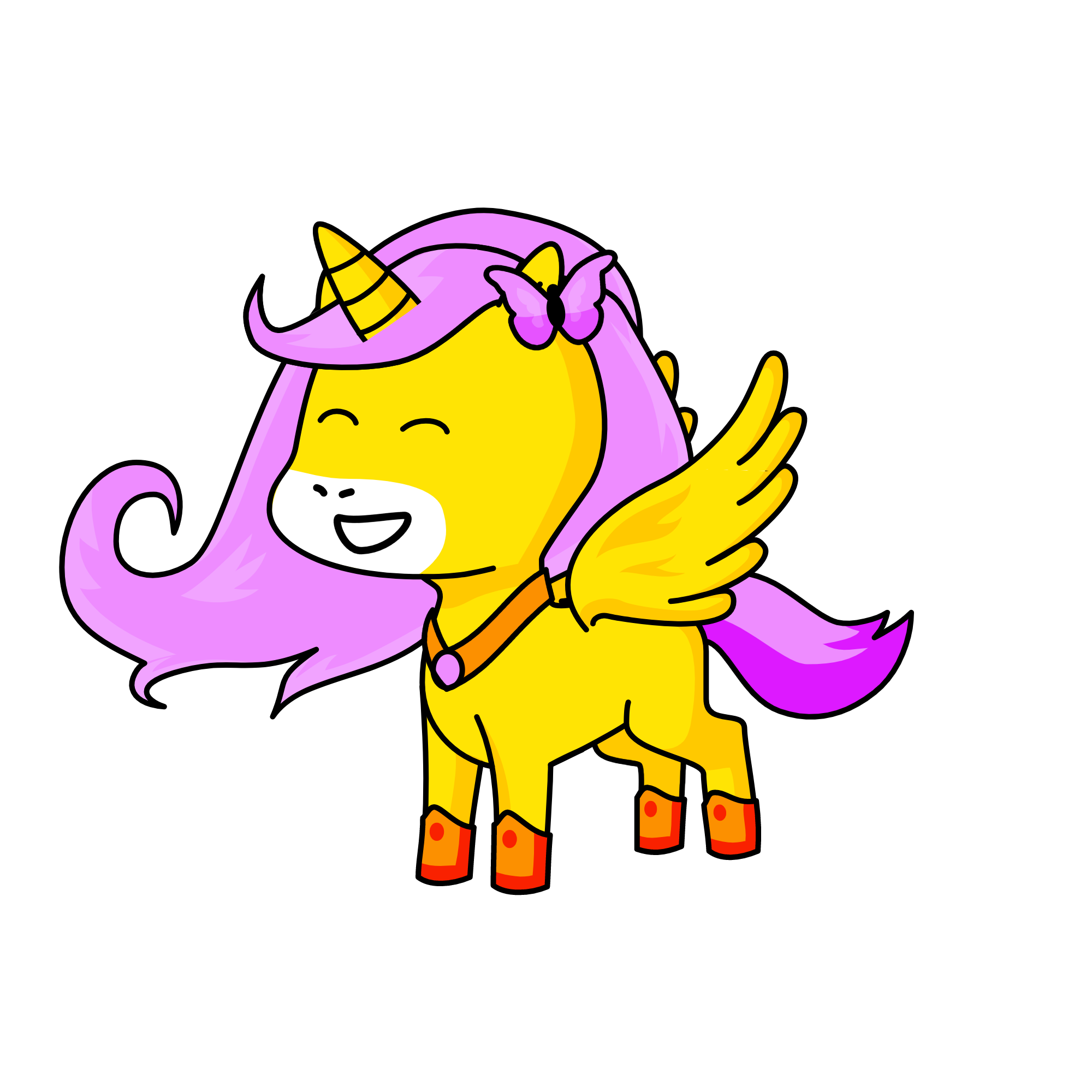FLUTTERSHY, the unicorn