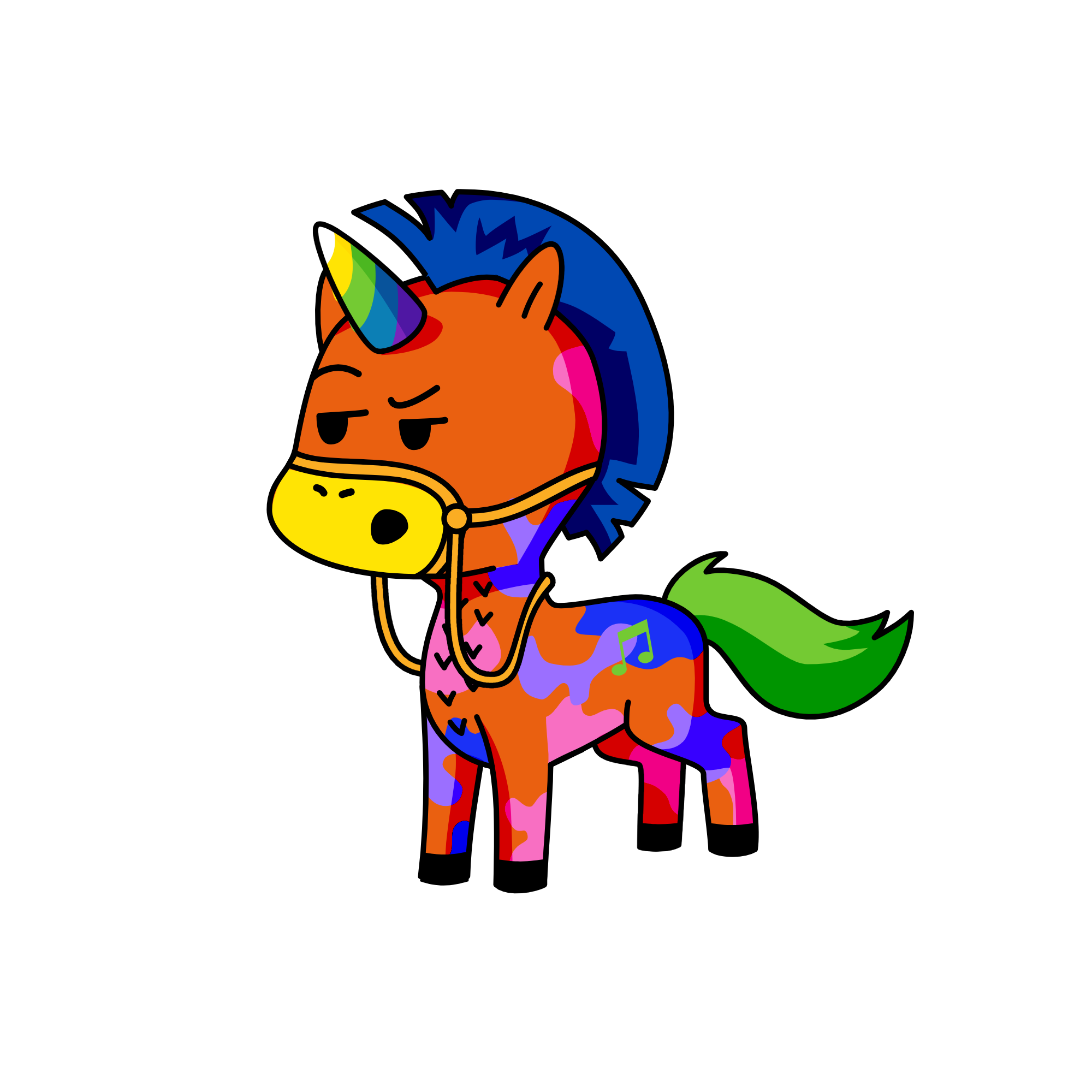 Paint, the unicorn