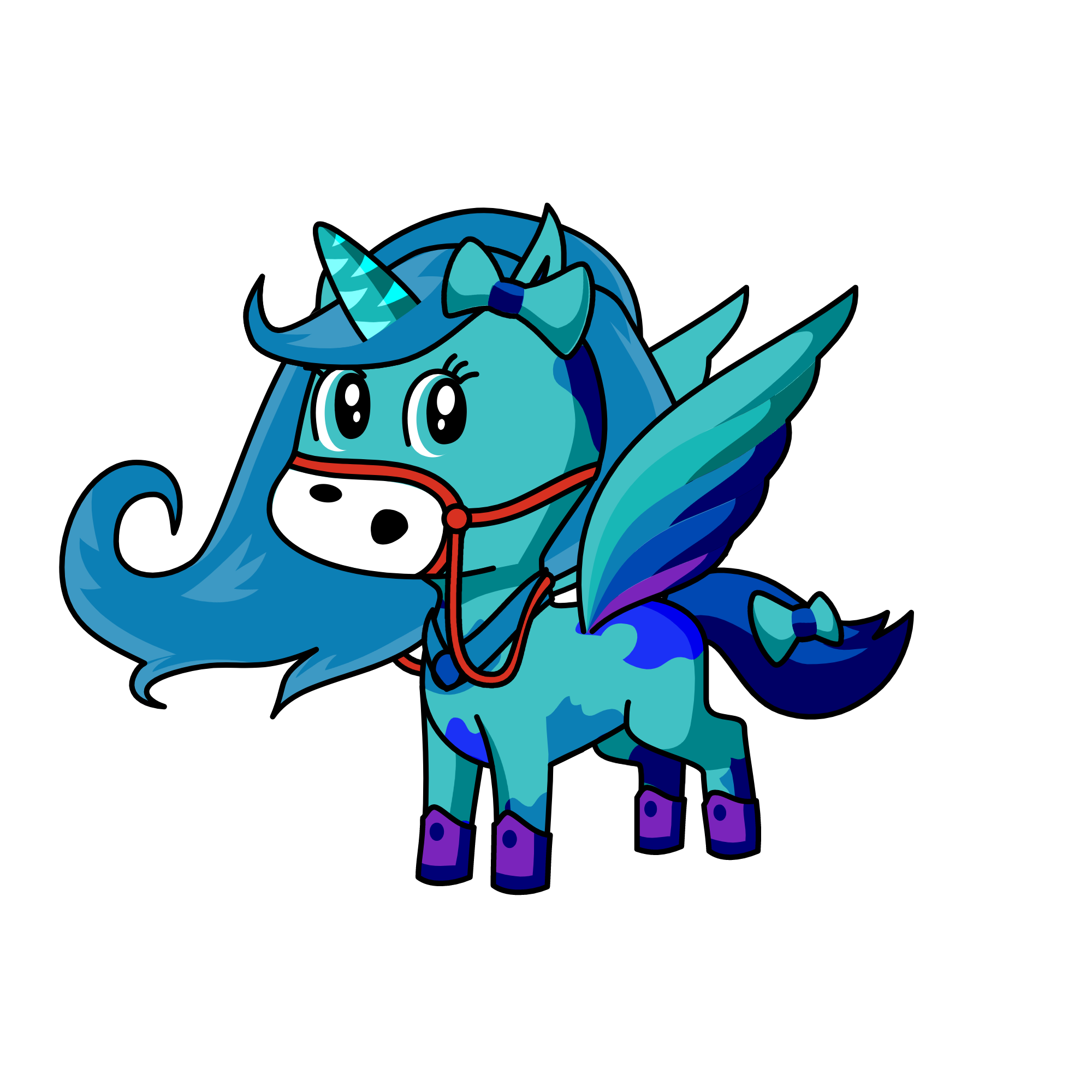 winter/snowy, the unicorn