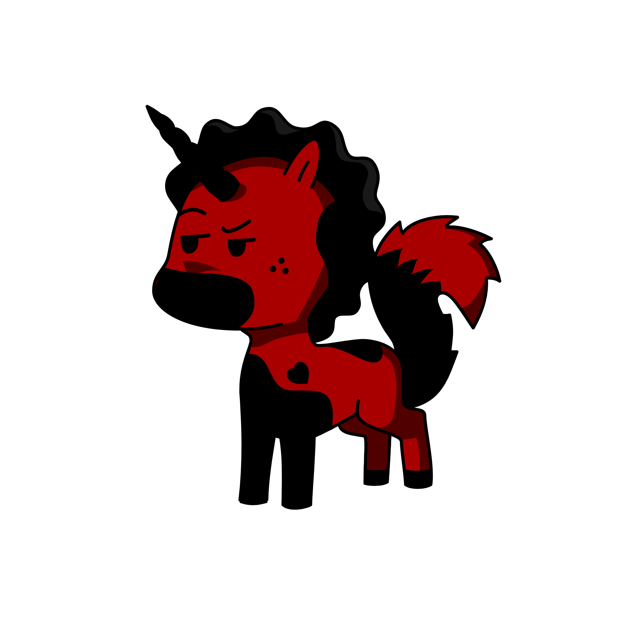 blackie, the unicorn