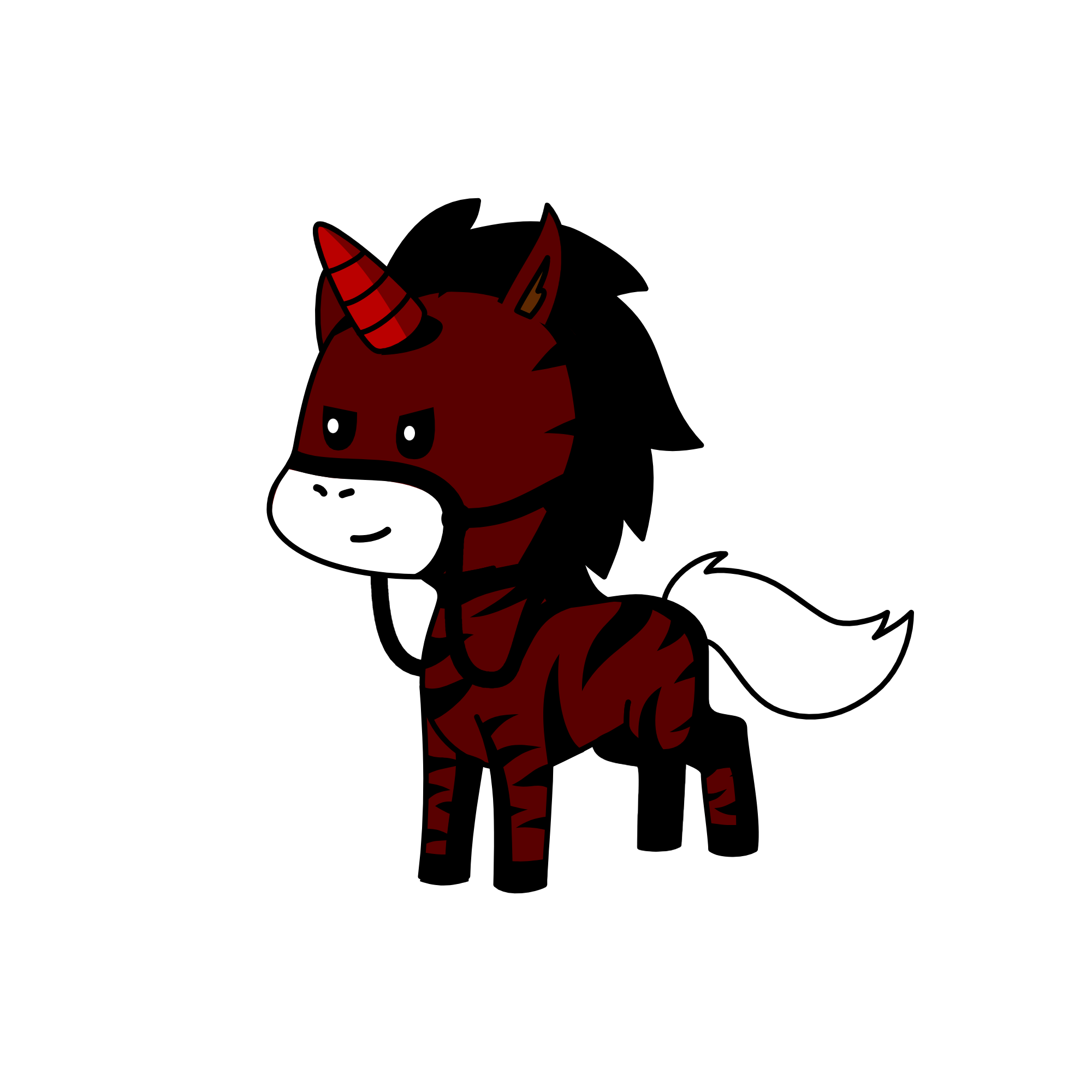 red, the unicorn
