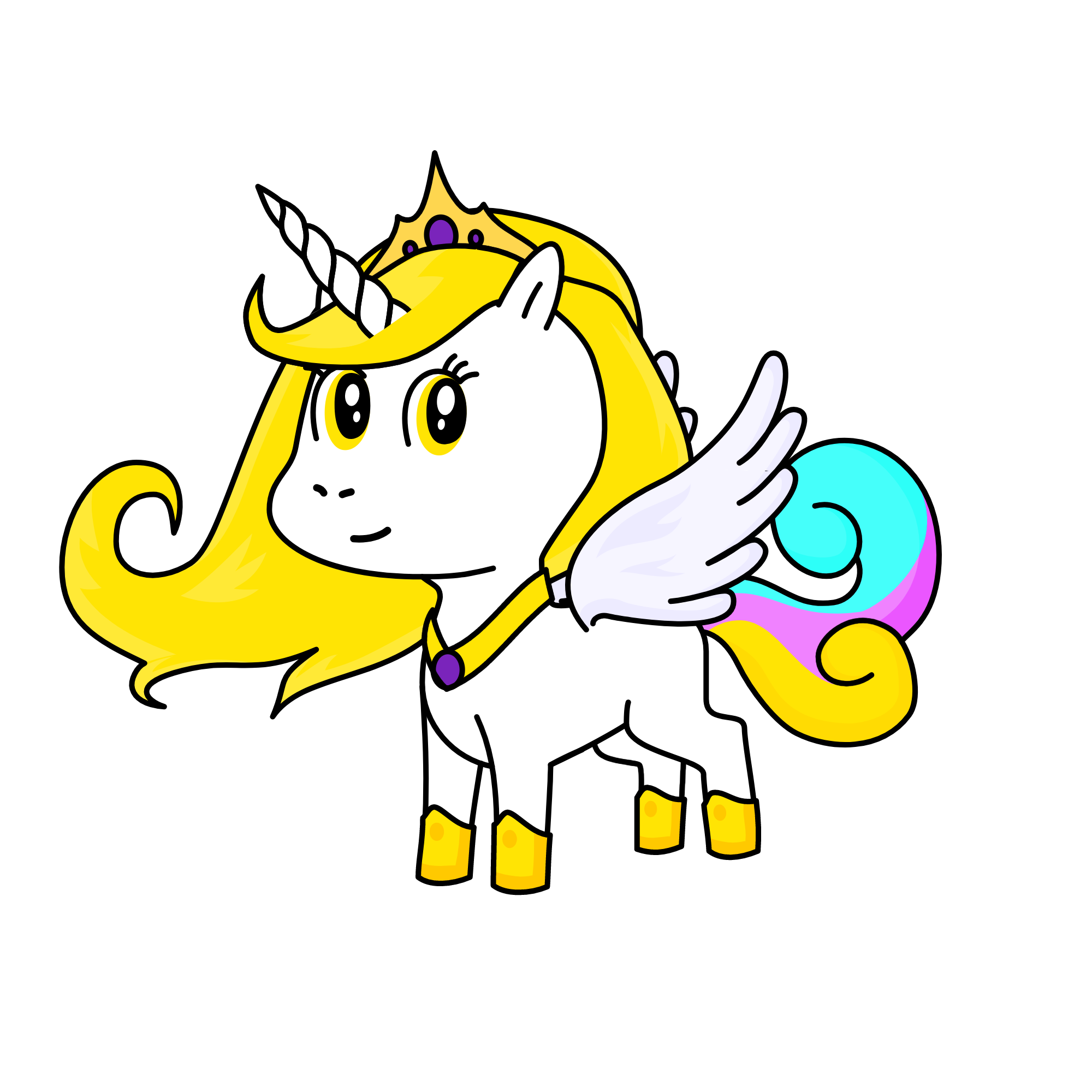 PRINCESS CELESTIA, the unicorn