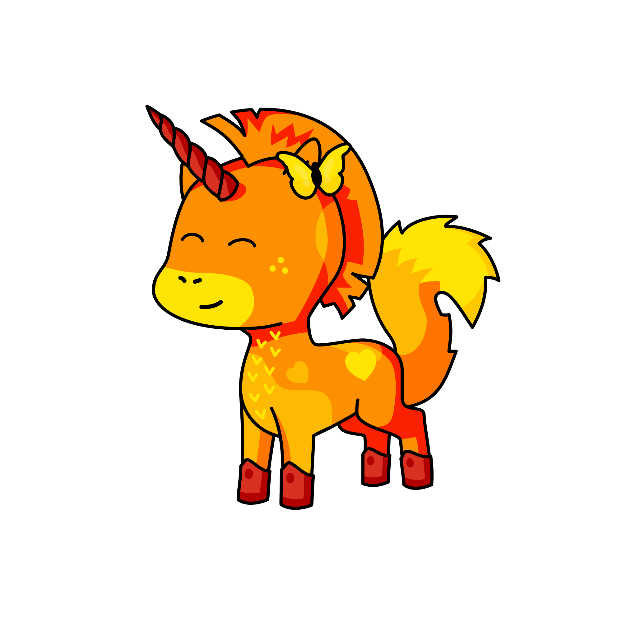 Sunburst, the unicorn