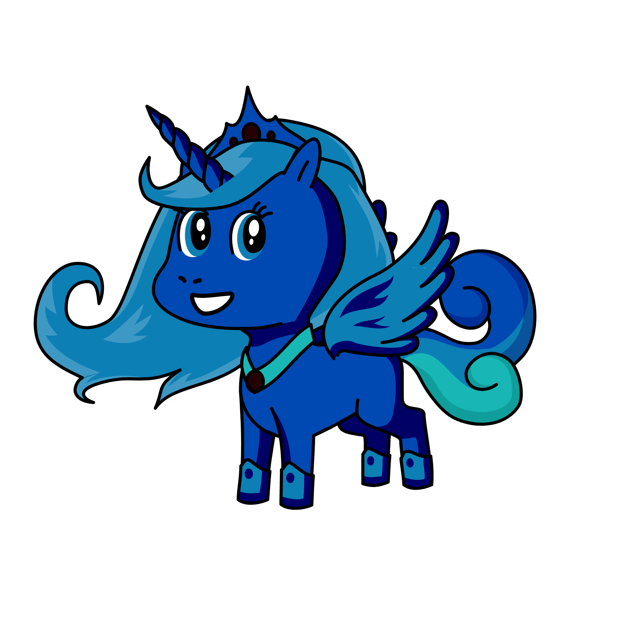 PRINCESS LUNA, the unicorn