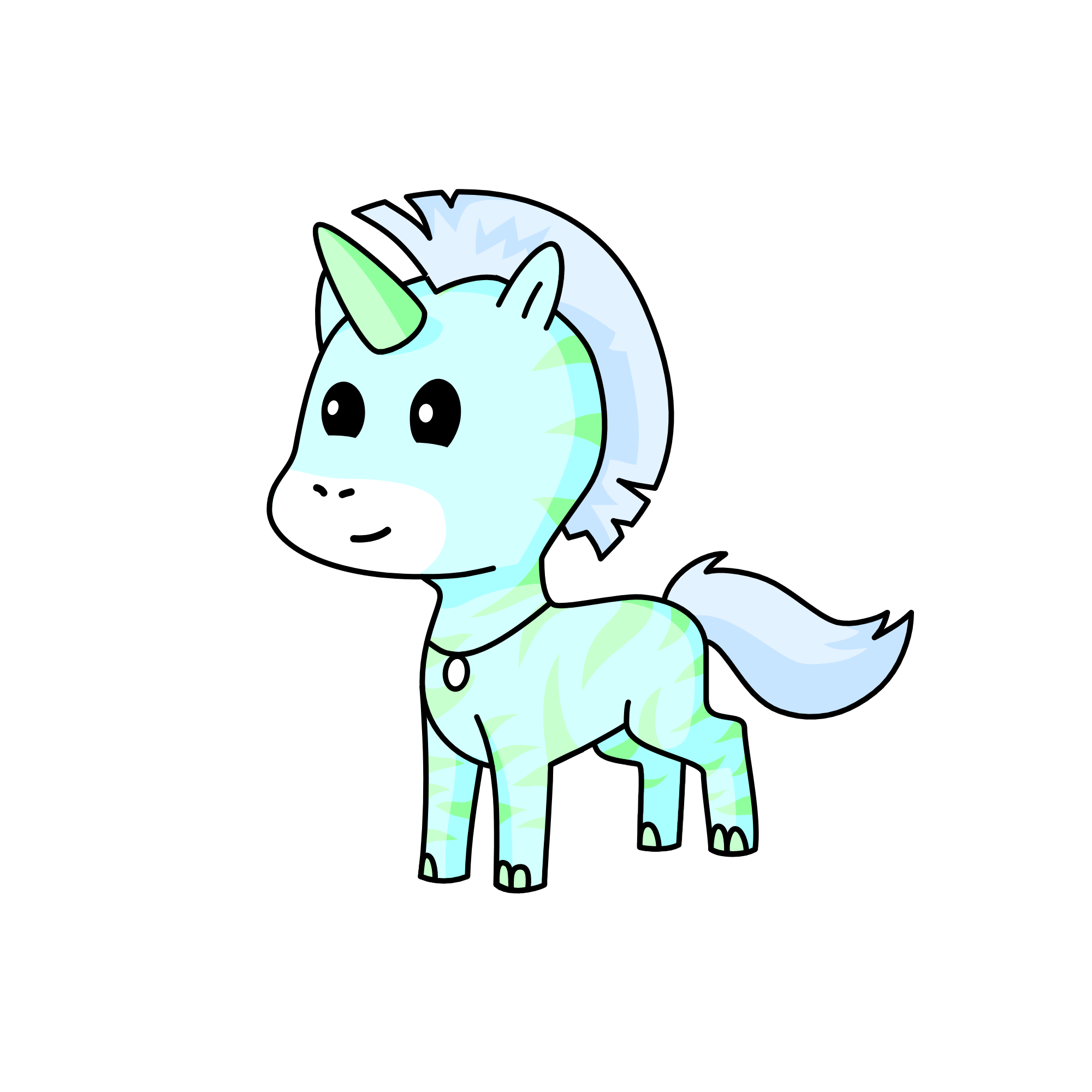 Mint boy, the unicorn