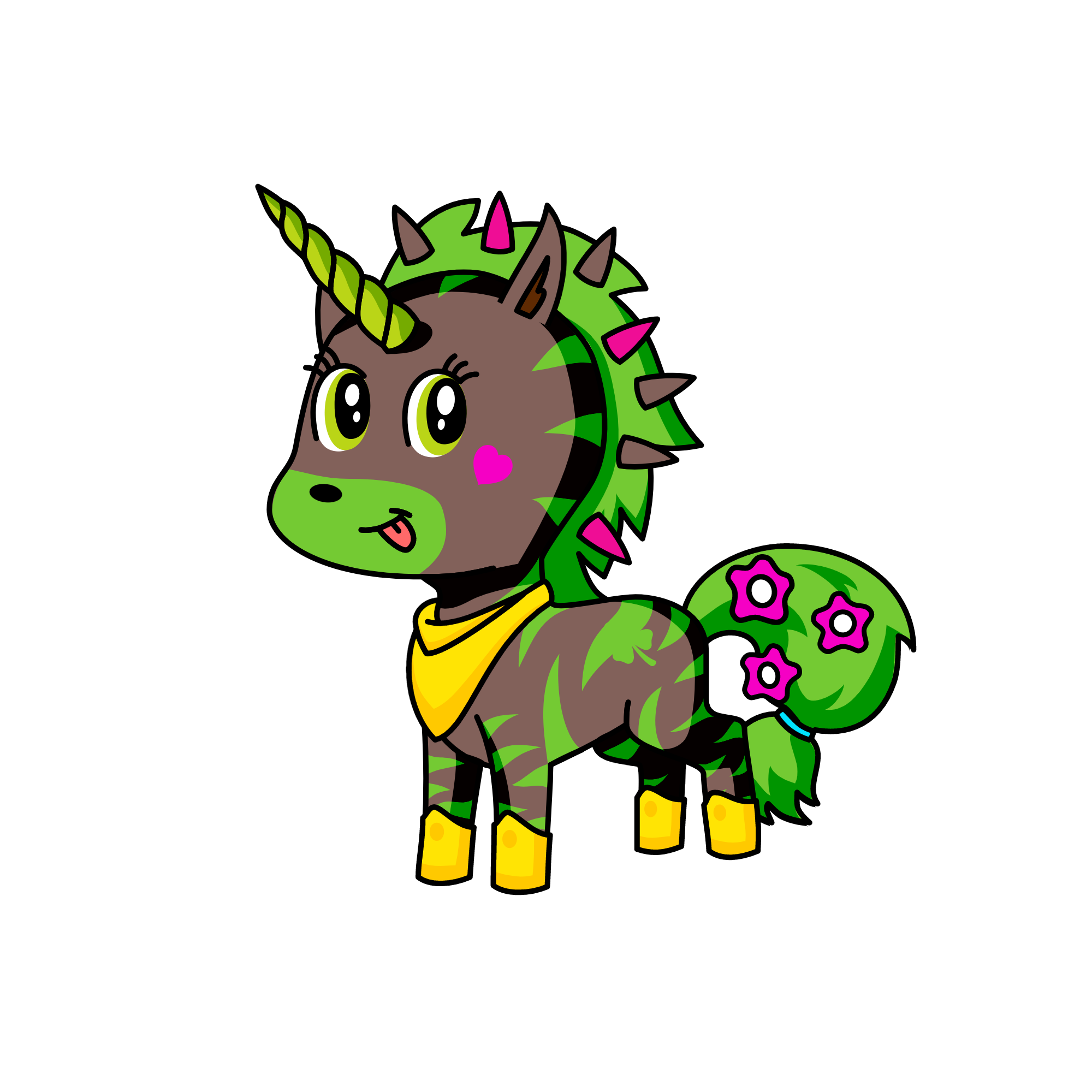 Hazelnut, the unicorn