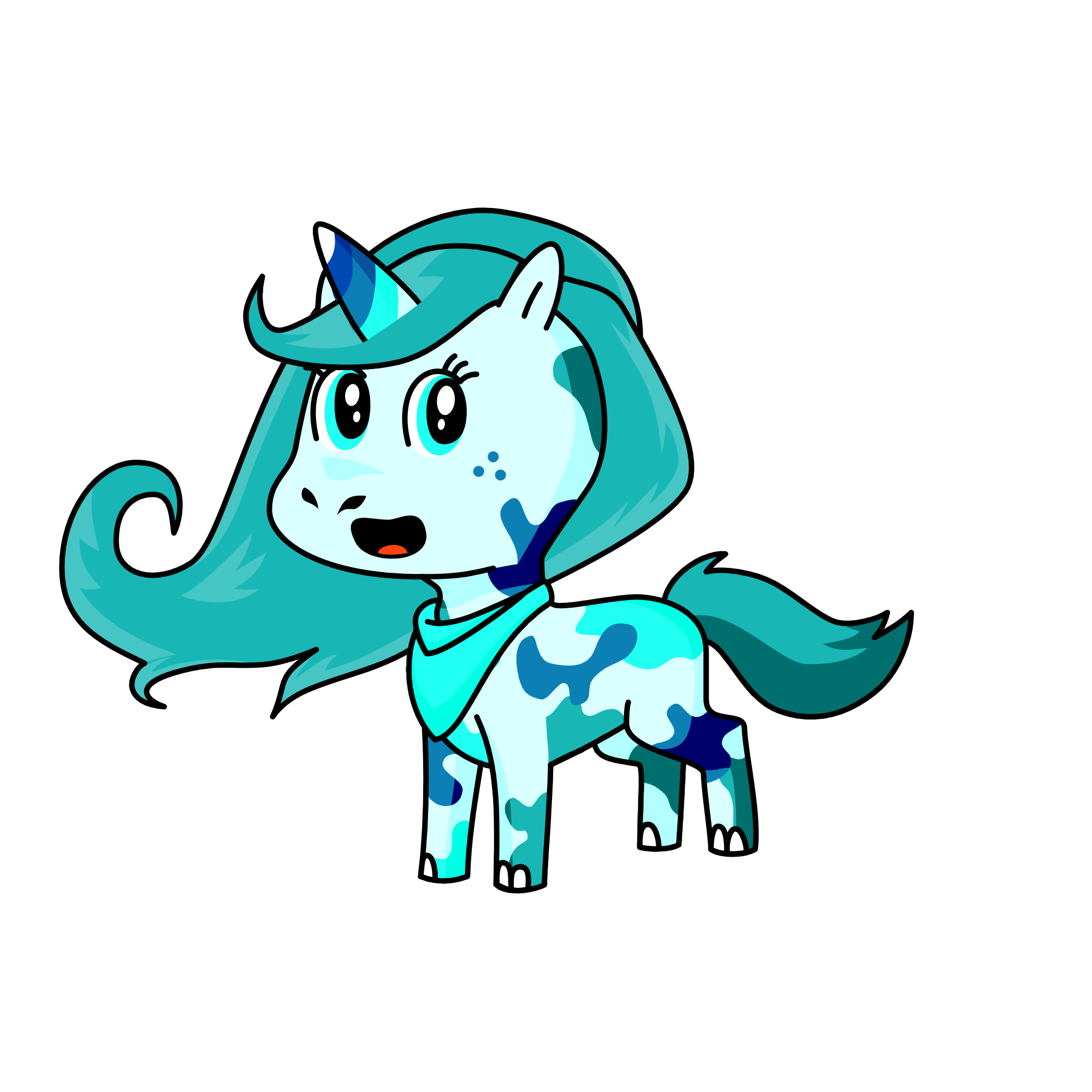 Icicle, the unicorn