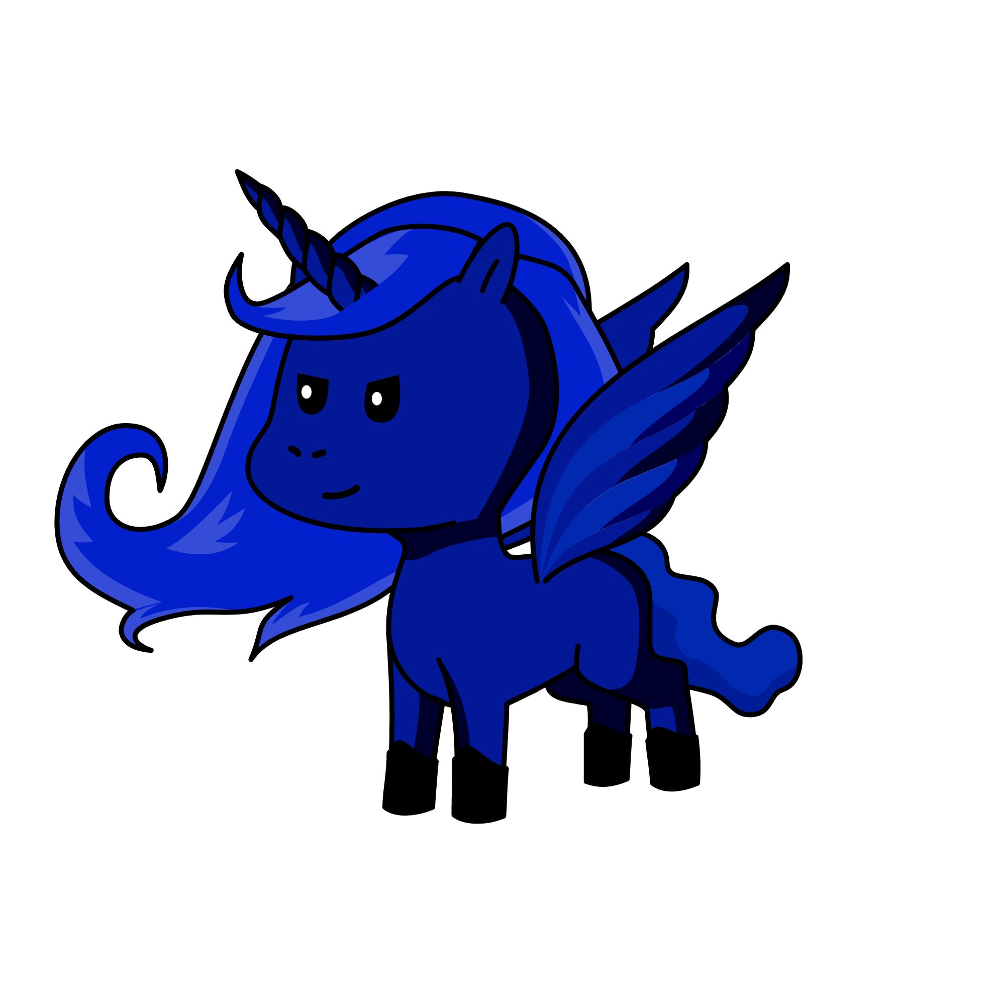 Nightmare moon, the unicorn