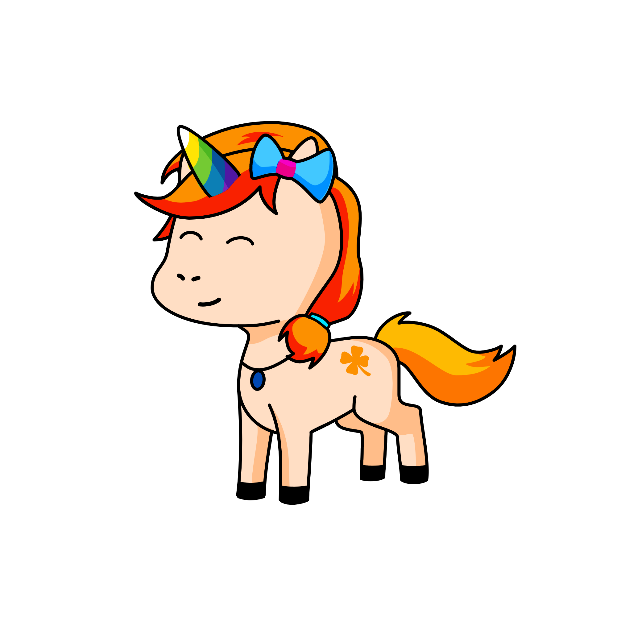 Goldi the Queen, the unicorn