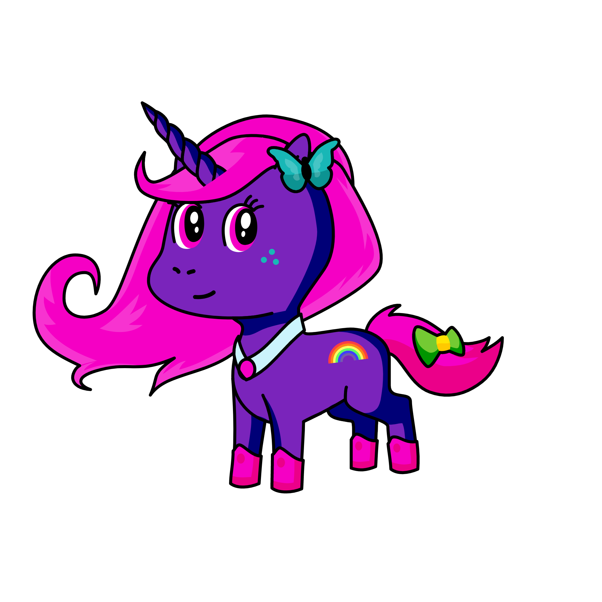 pinky, the unicorn
