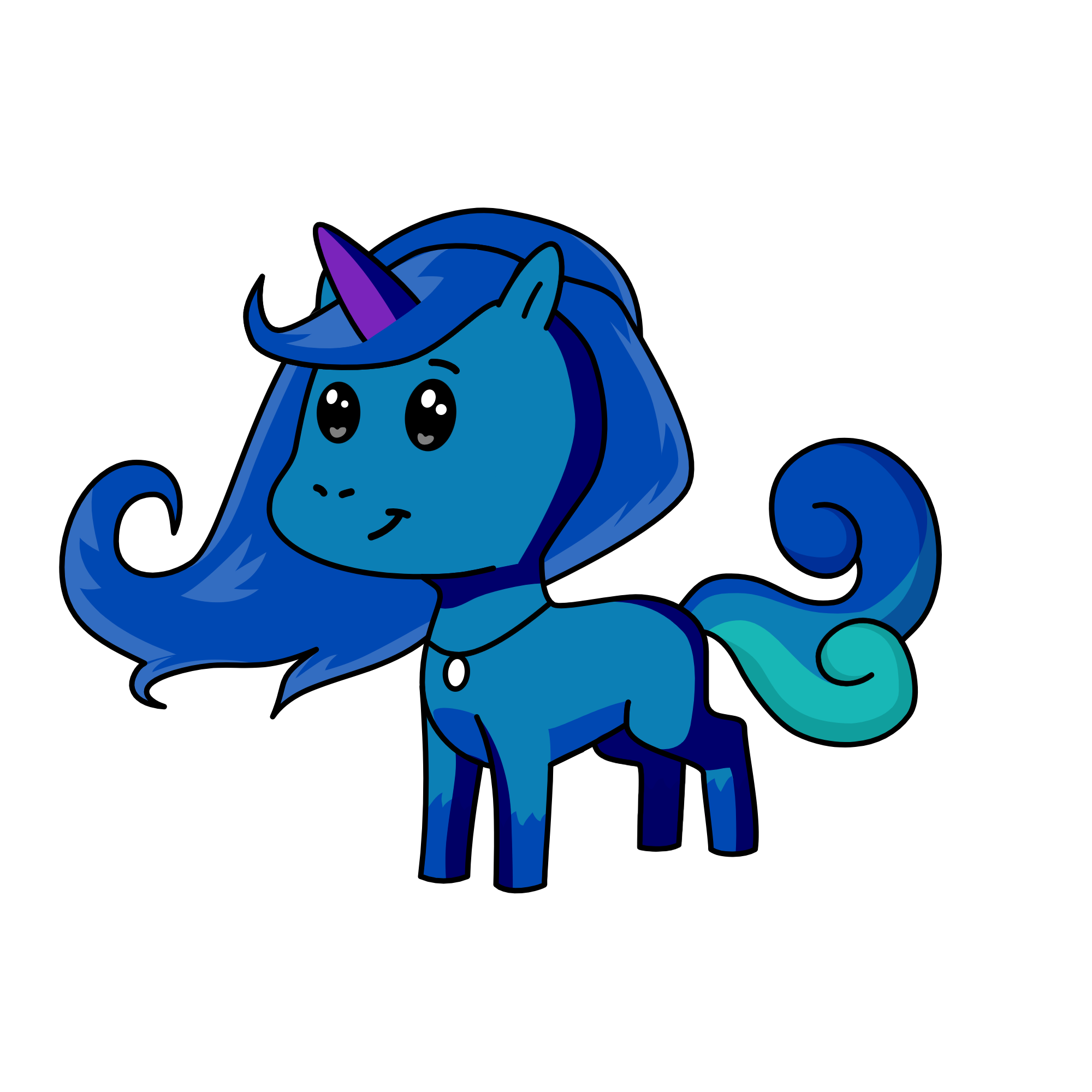 :), the unicorn