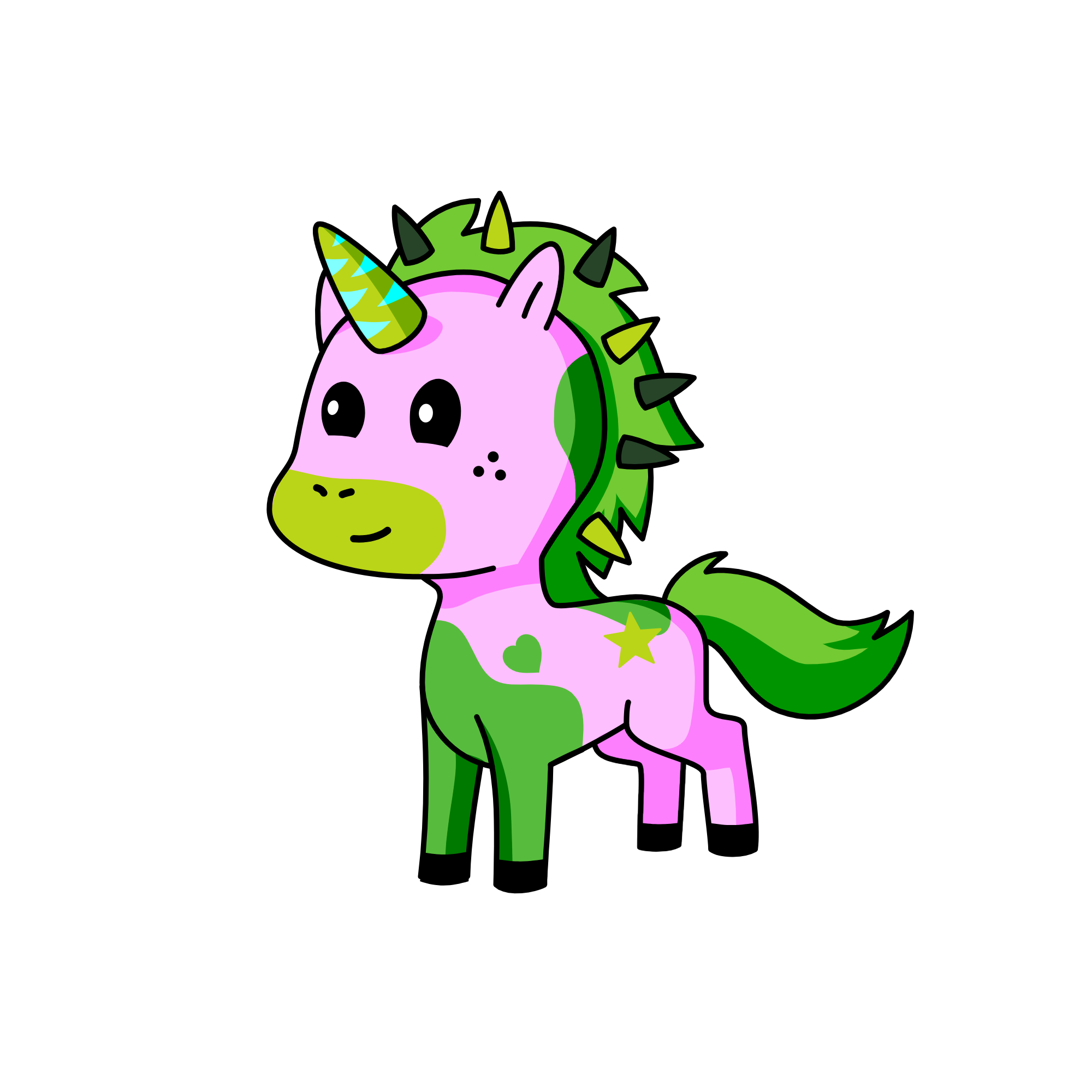 Spiny, the unicorn
