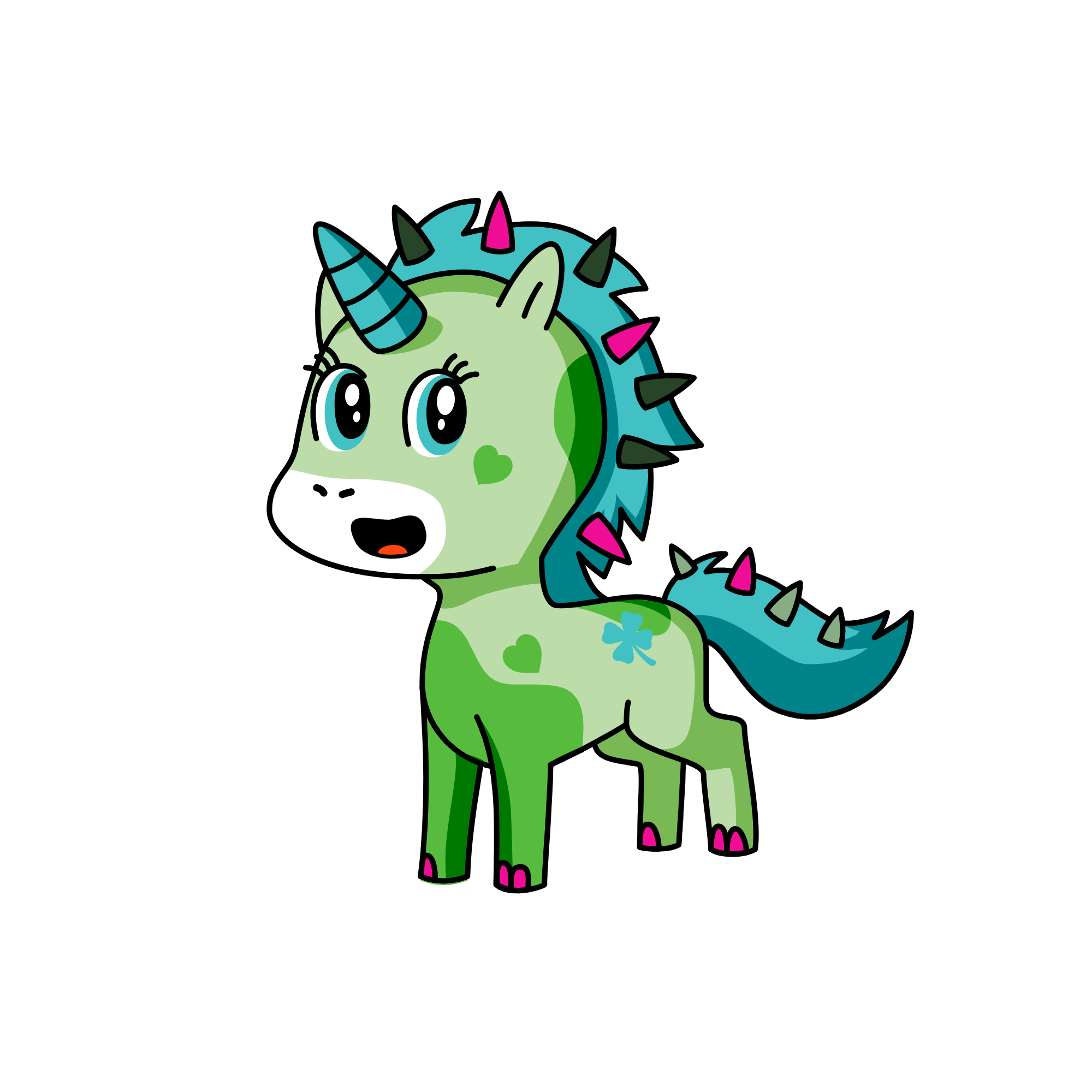 Grassy, the unicorn