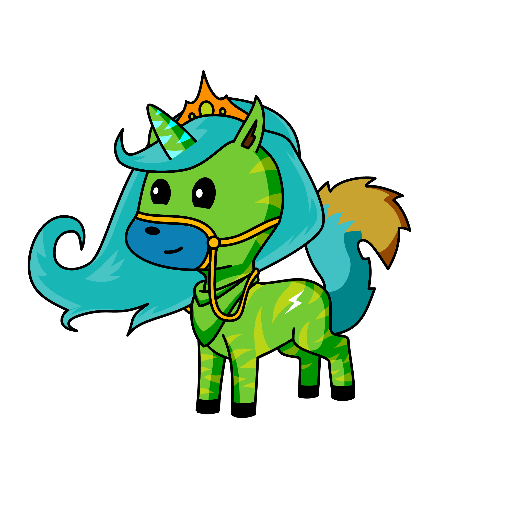 Unicornio tigre berde, the unicorn