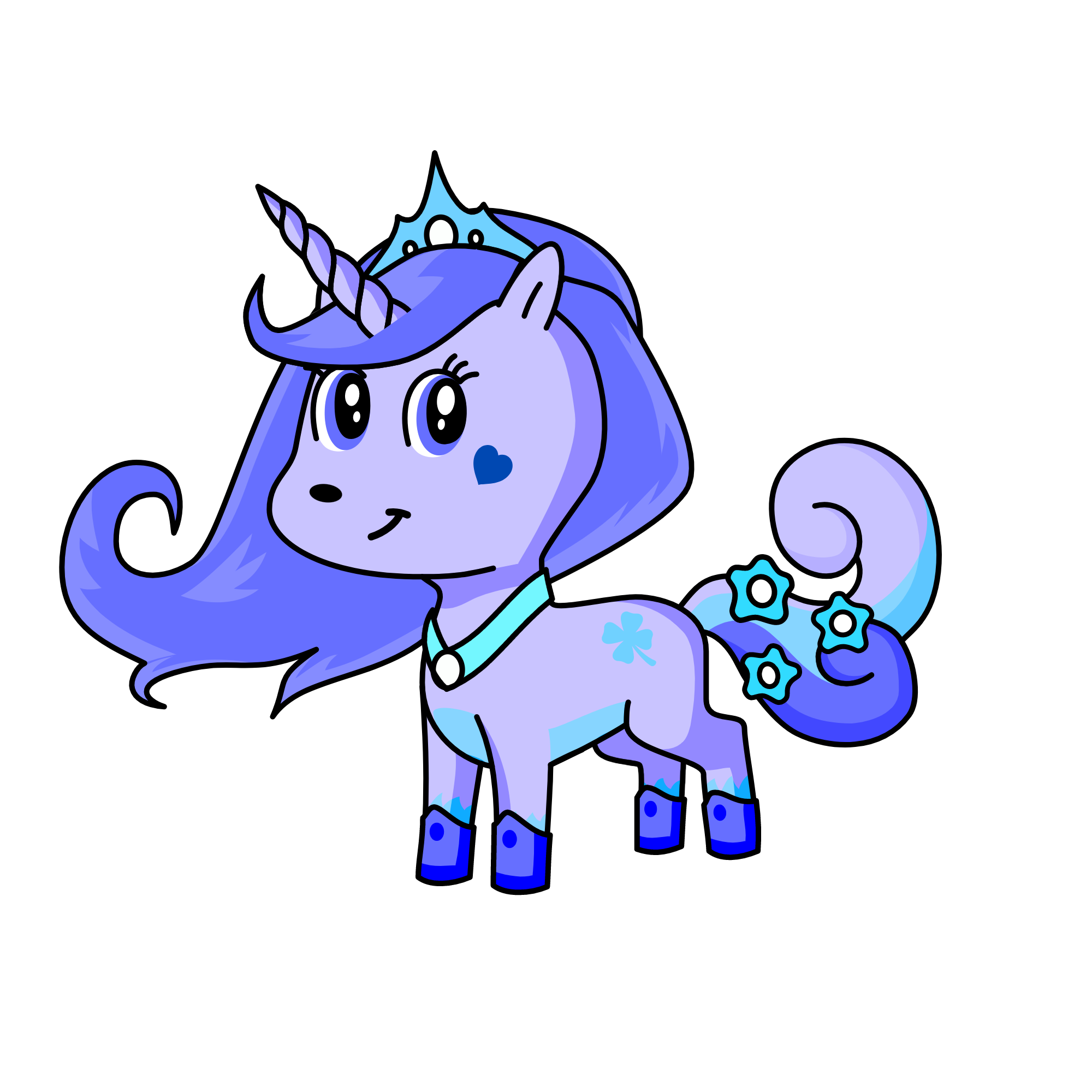 Princess Crystal, the unicorn