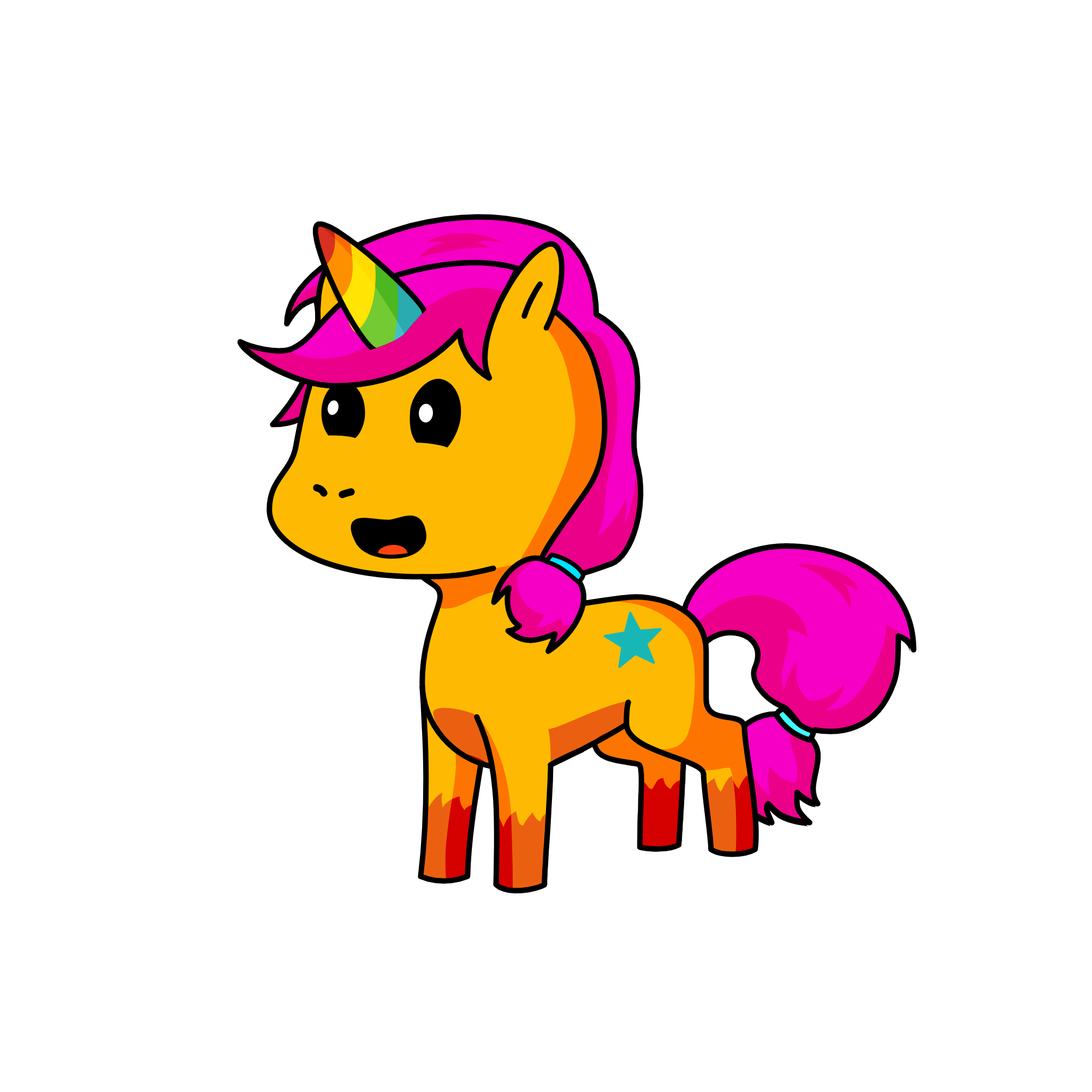 Sunny(that horn is a fake horn), the unicorn