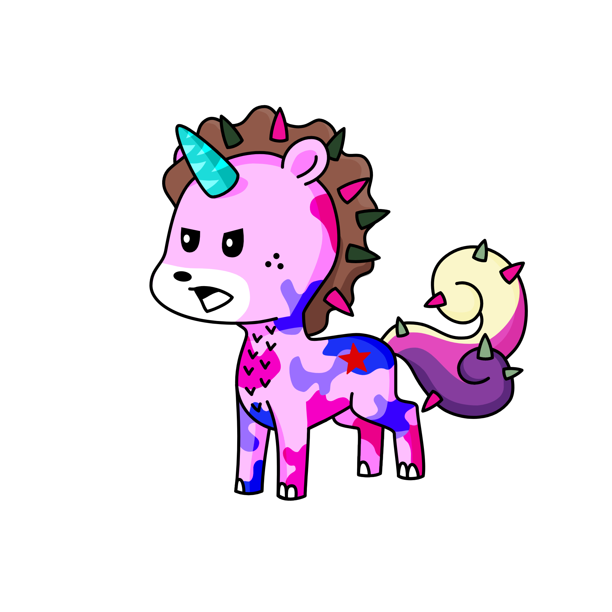 haha uglys horse ever, the unicorn