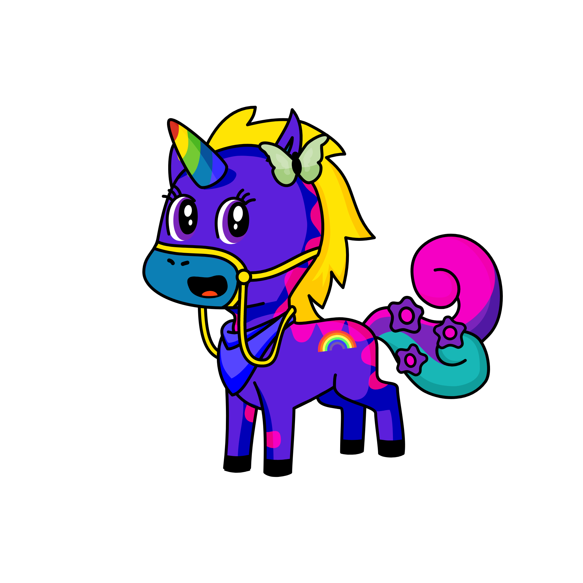 Fluffy, the unicorn