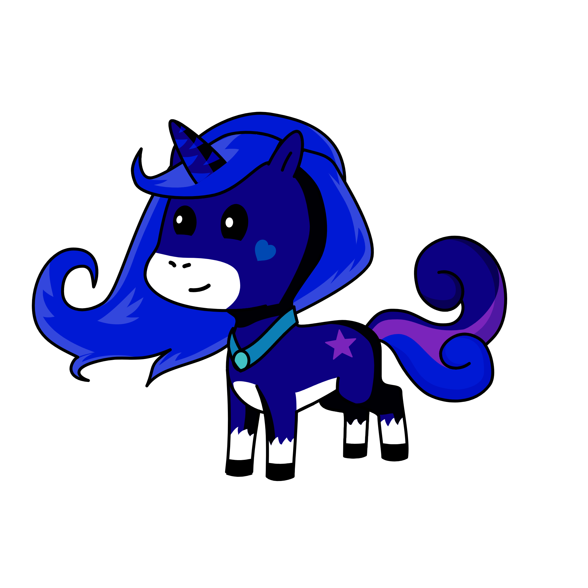 Moonlight Shadow, the unicorn