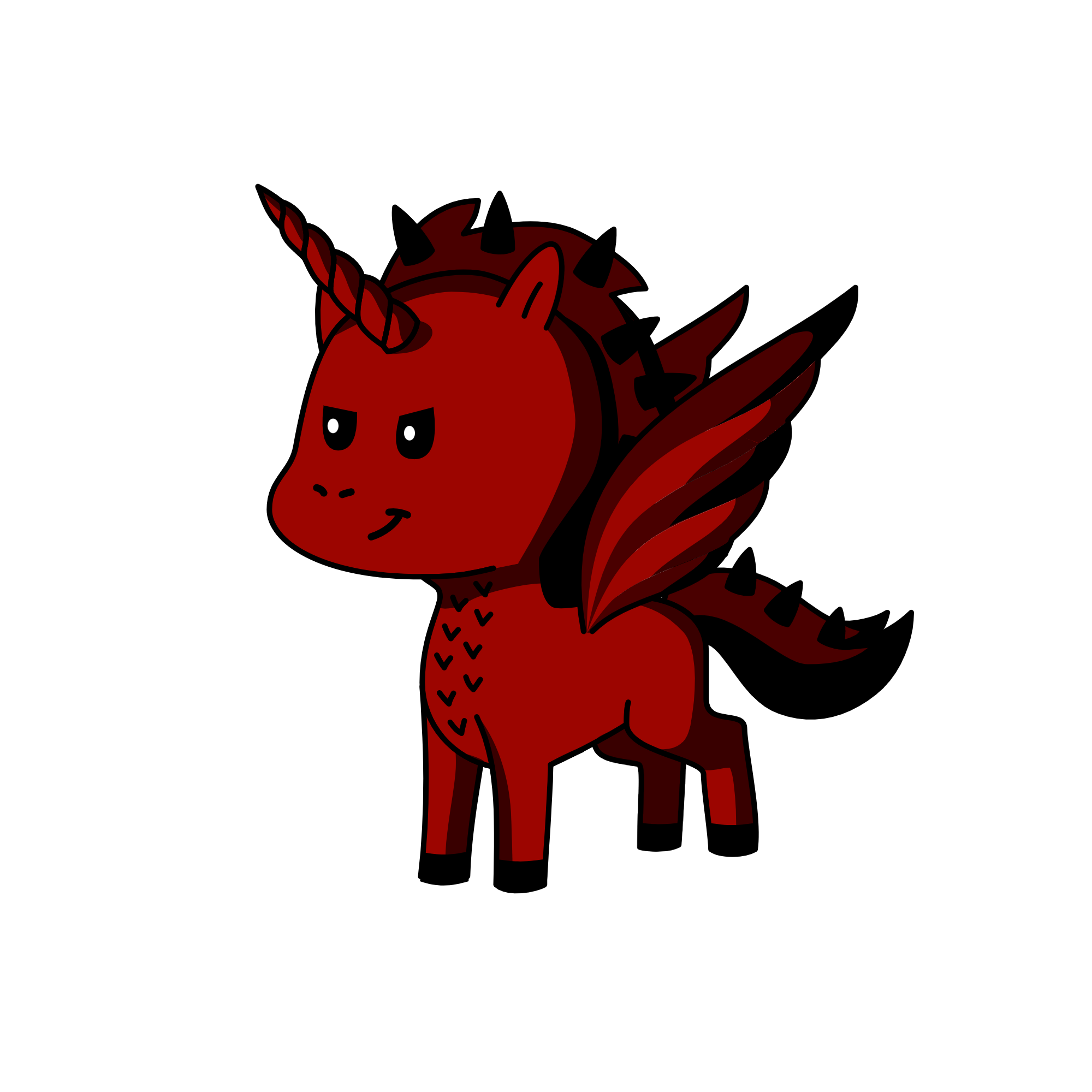 Blood moon, the unicorn
