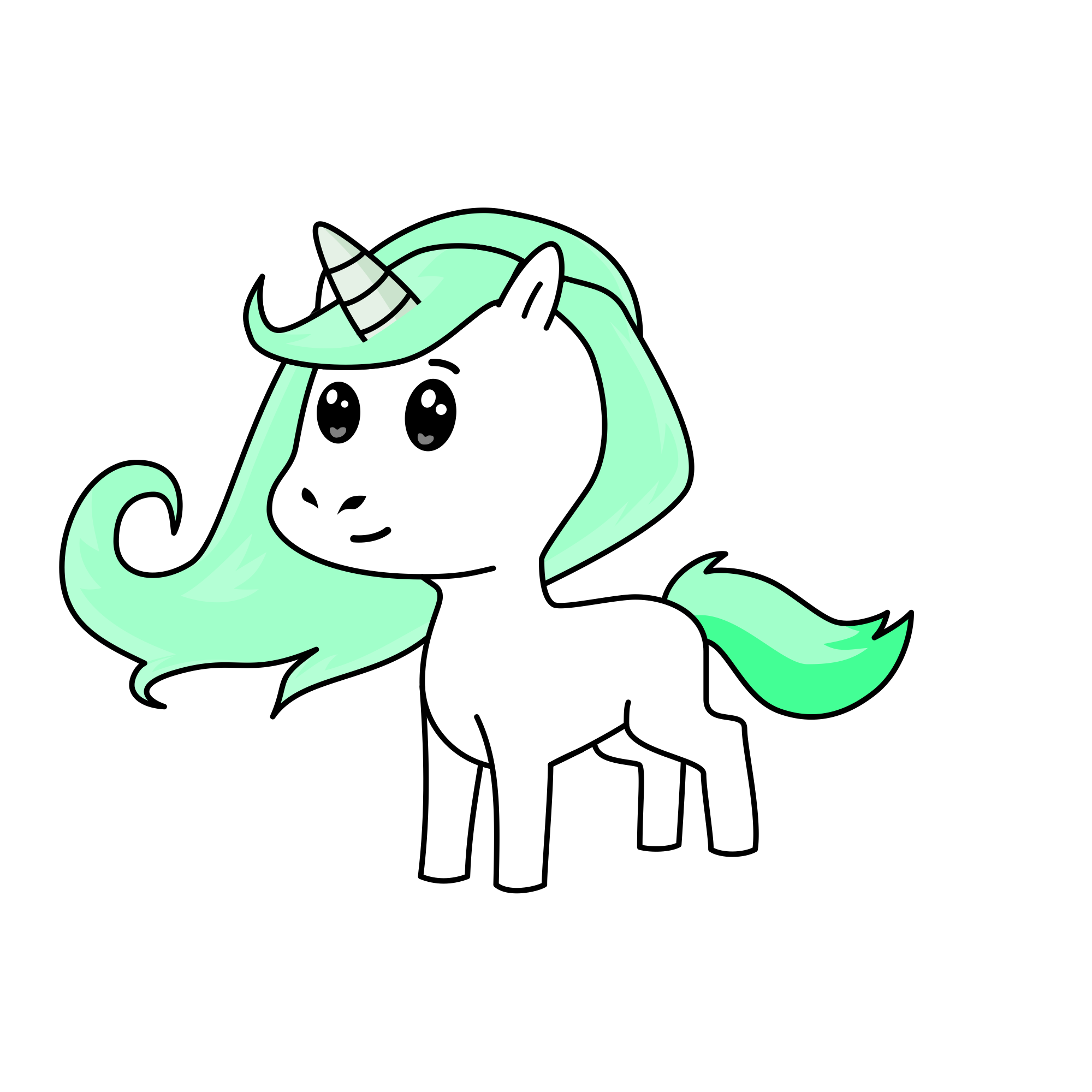 Minty, the unicorn