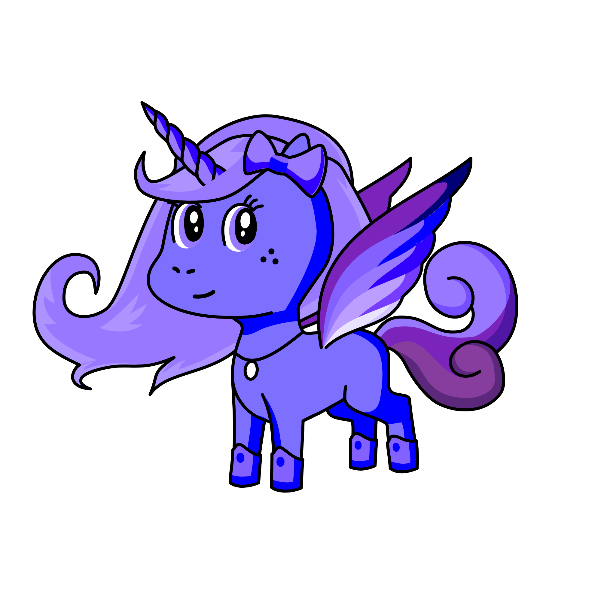 Violet, the unicorn