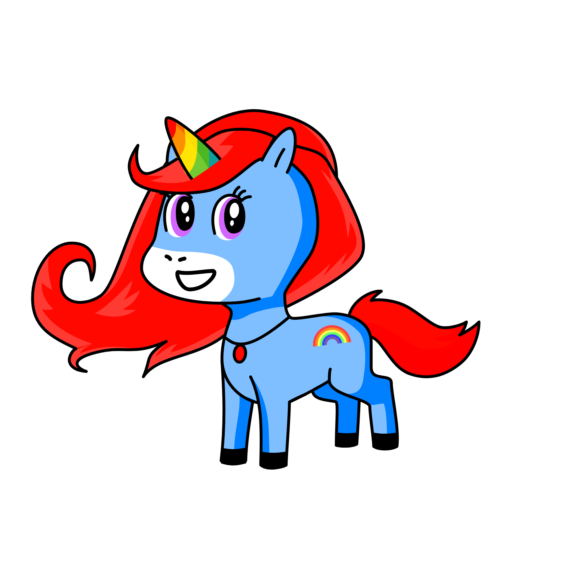 RainBowDash, the unicorn