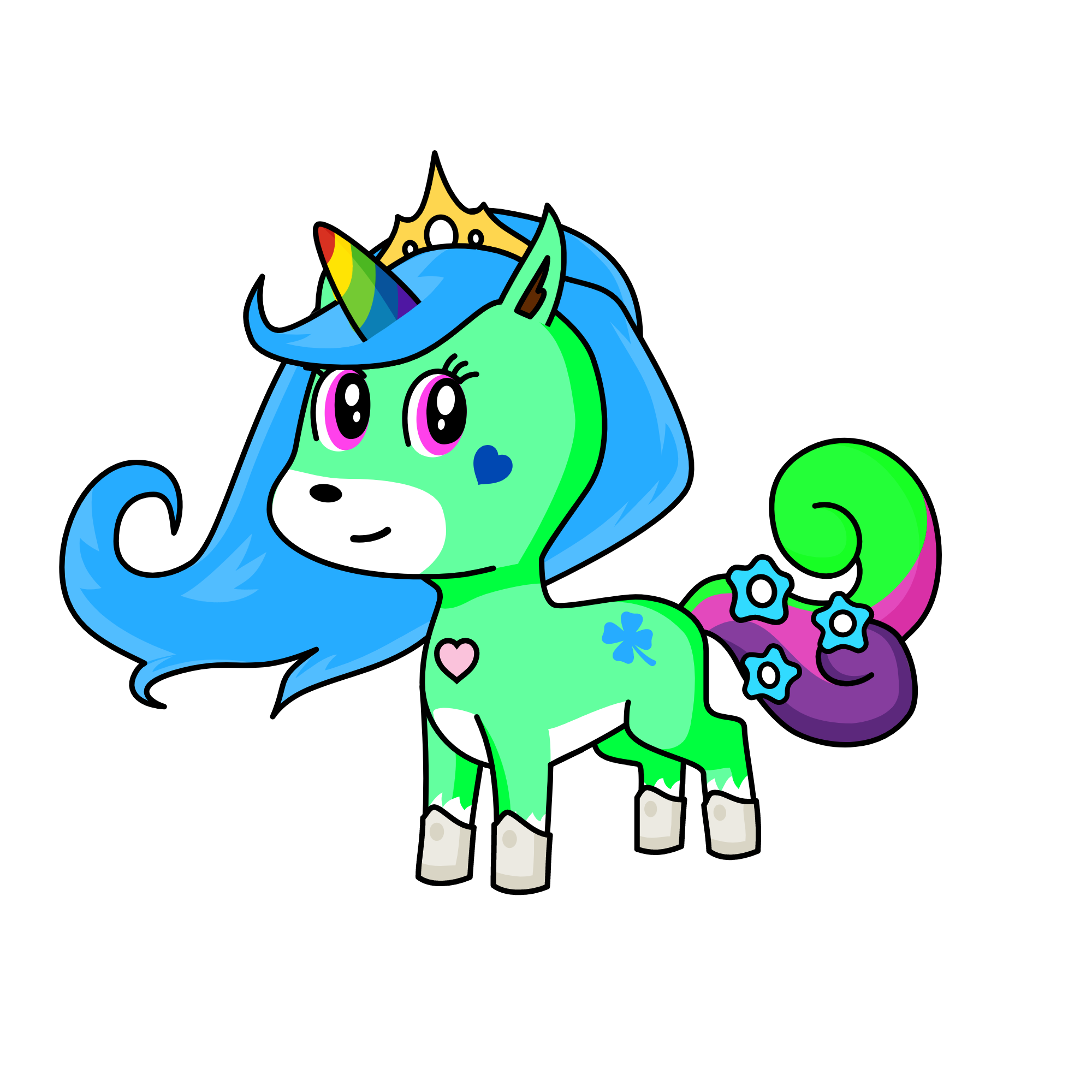 emerald, the unicorn