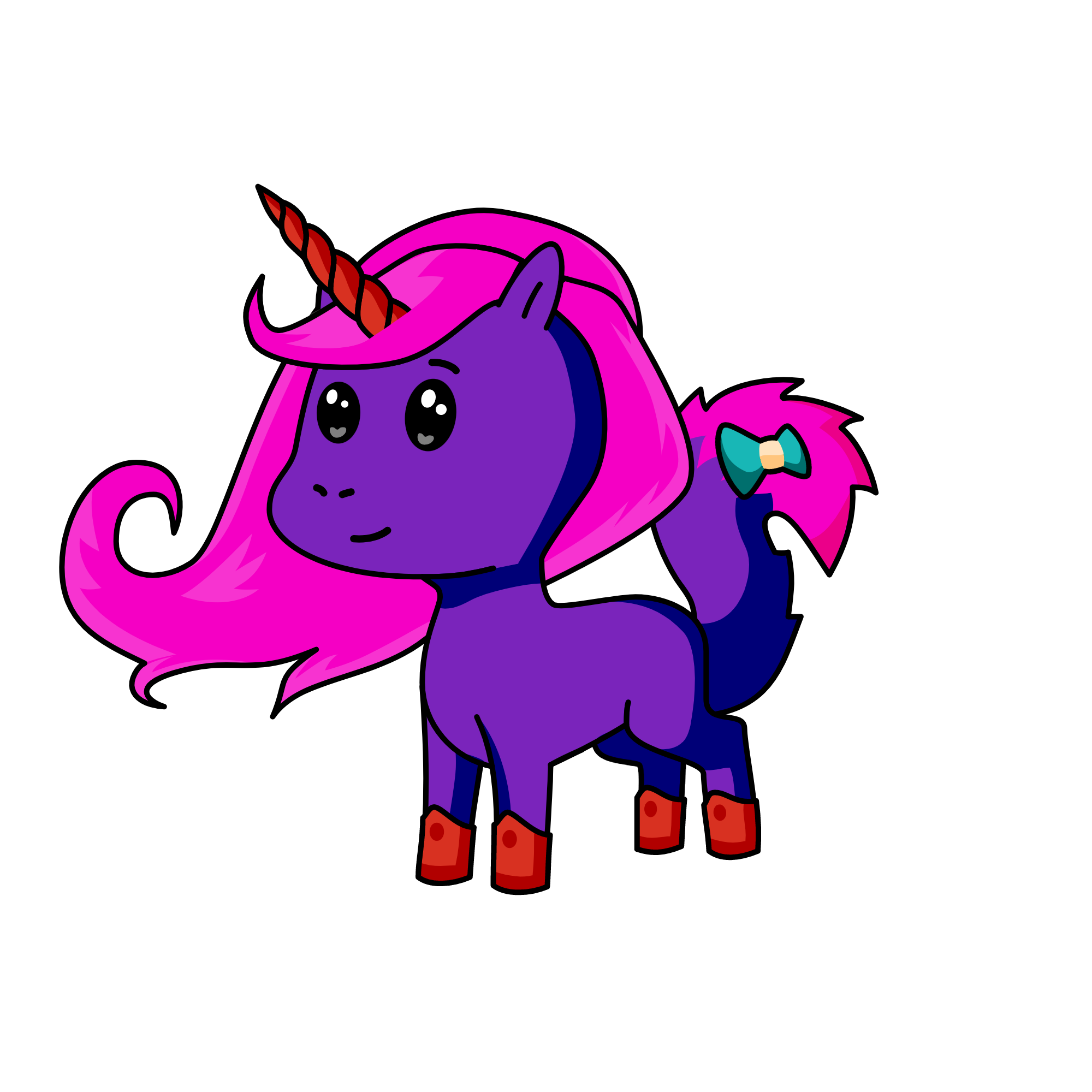 violet, the unicorn