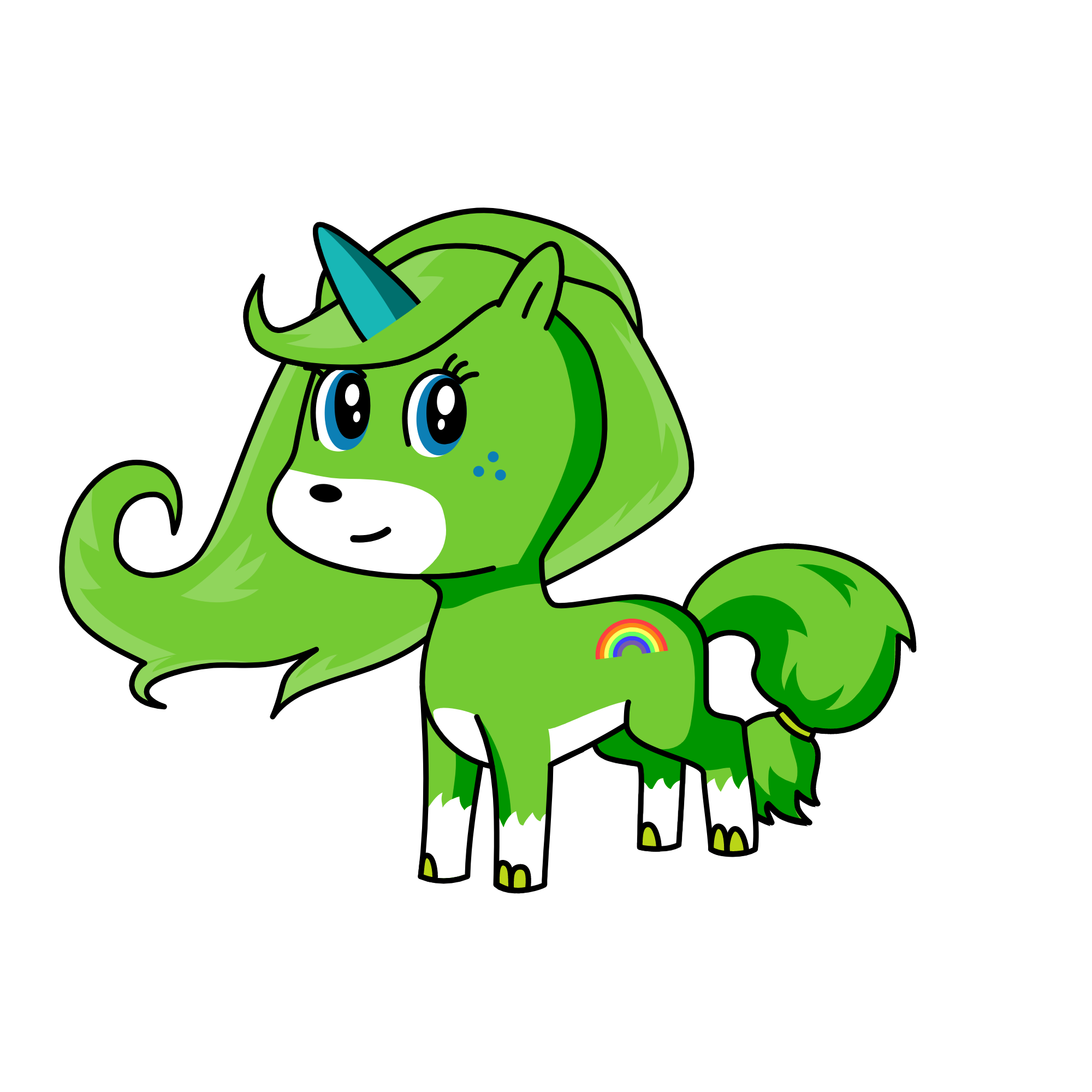 greeny, the unicorn