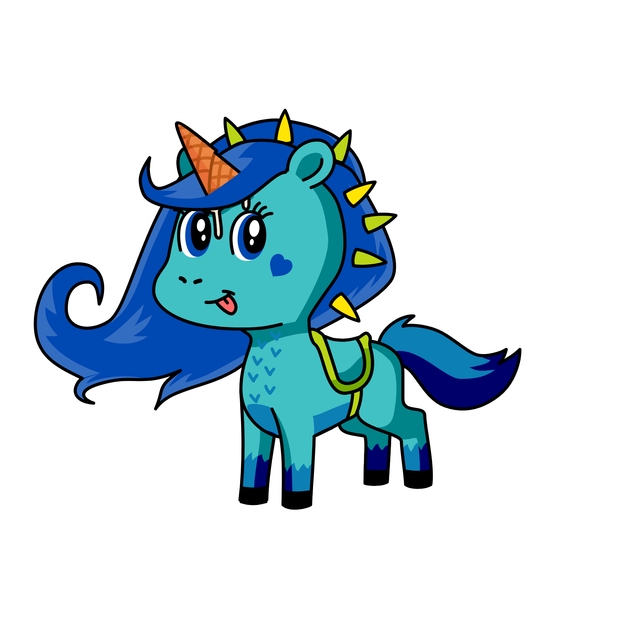 Ice princesso, the unicorn