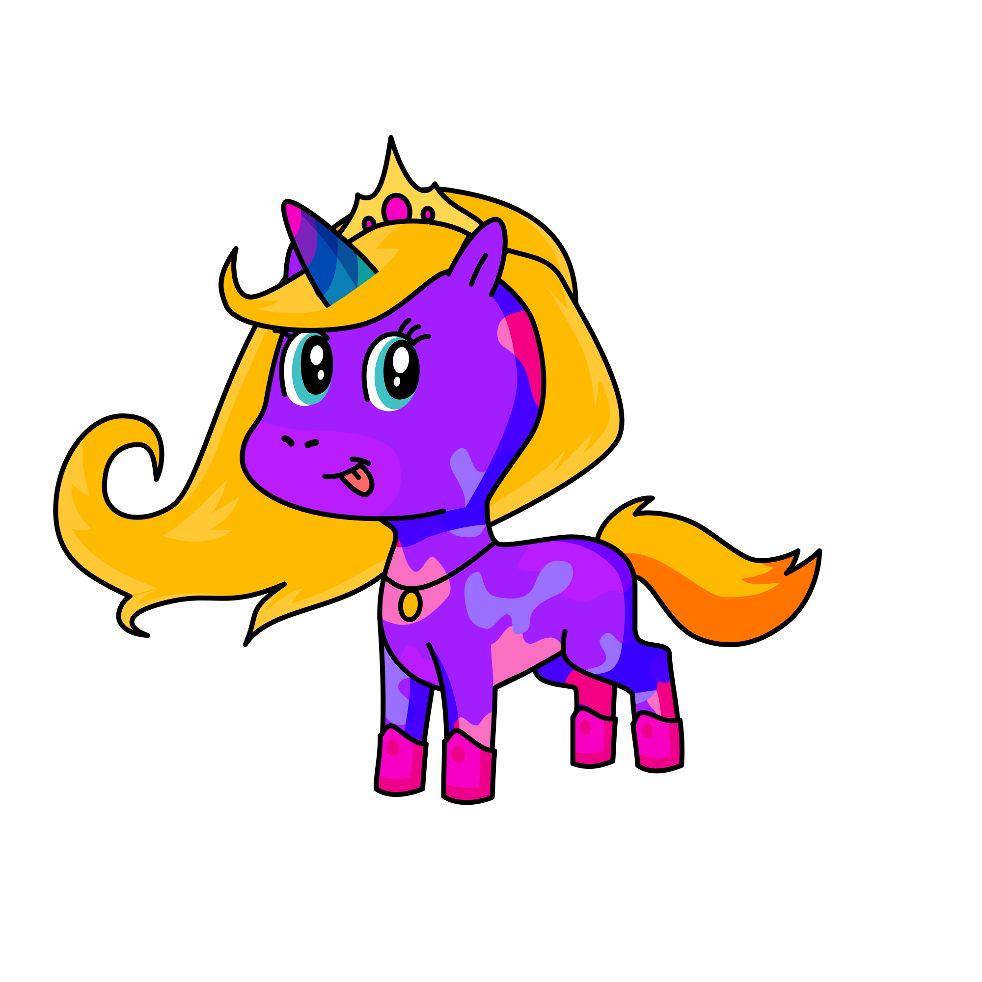 Splash, the unicorn
