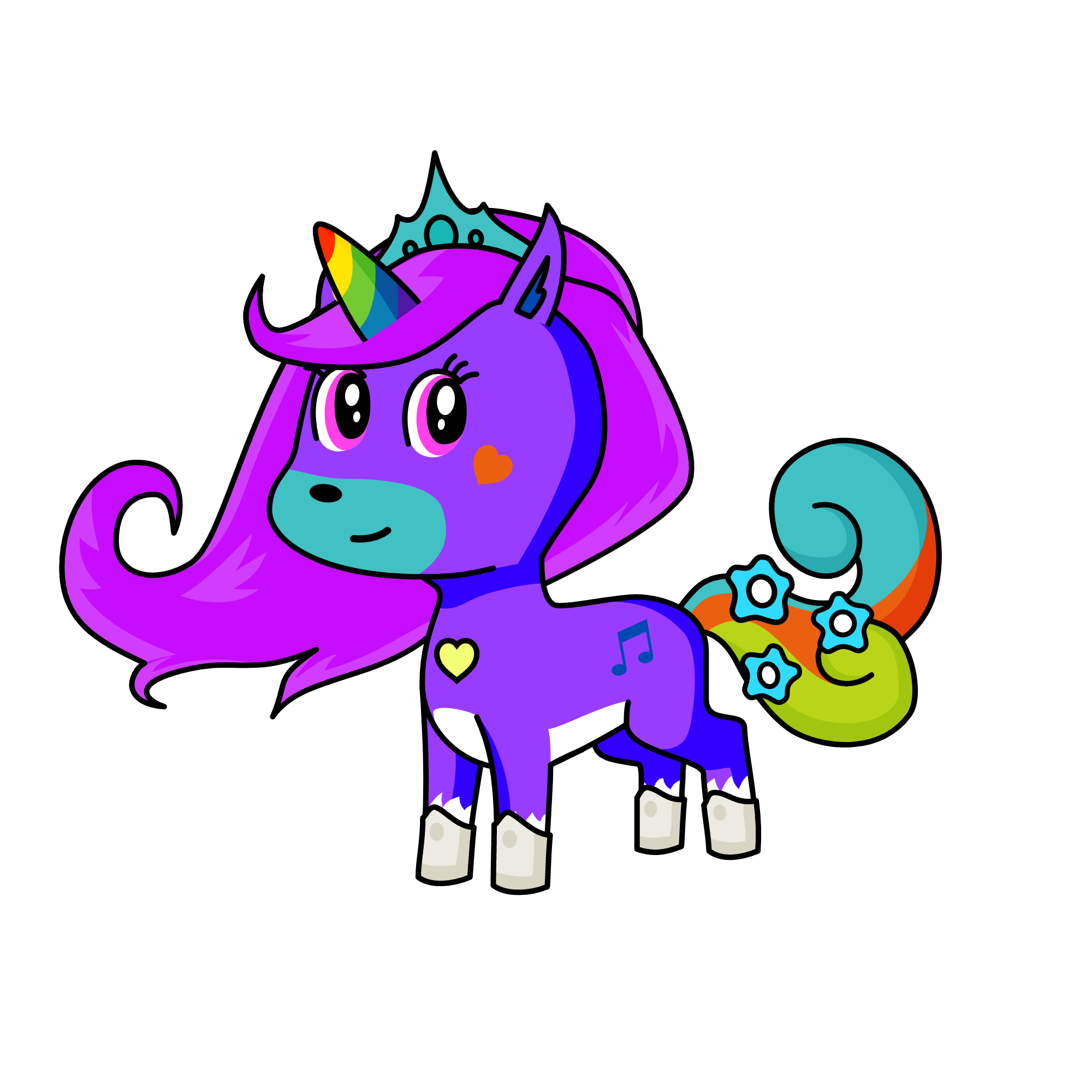 Amythest, the unicorn