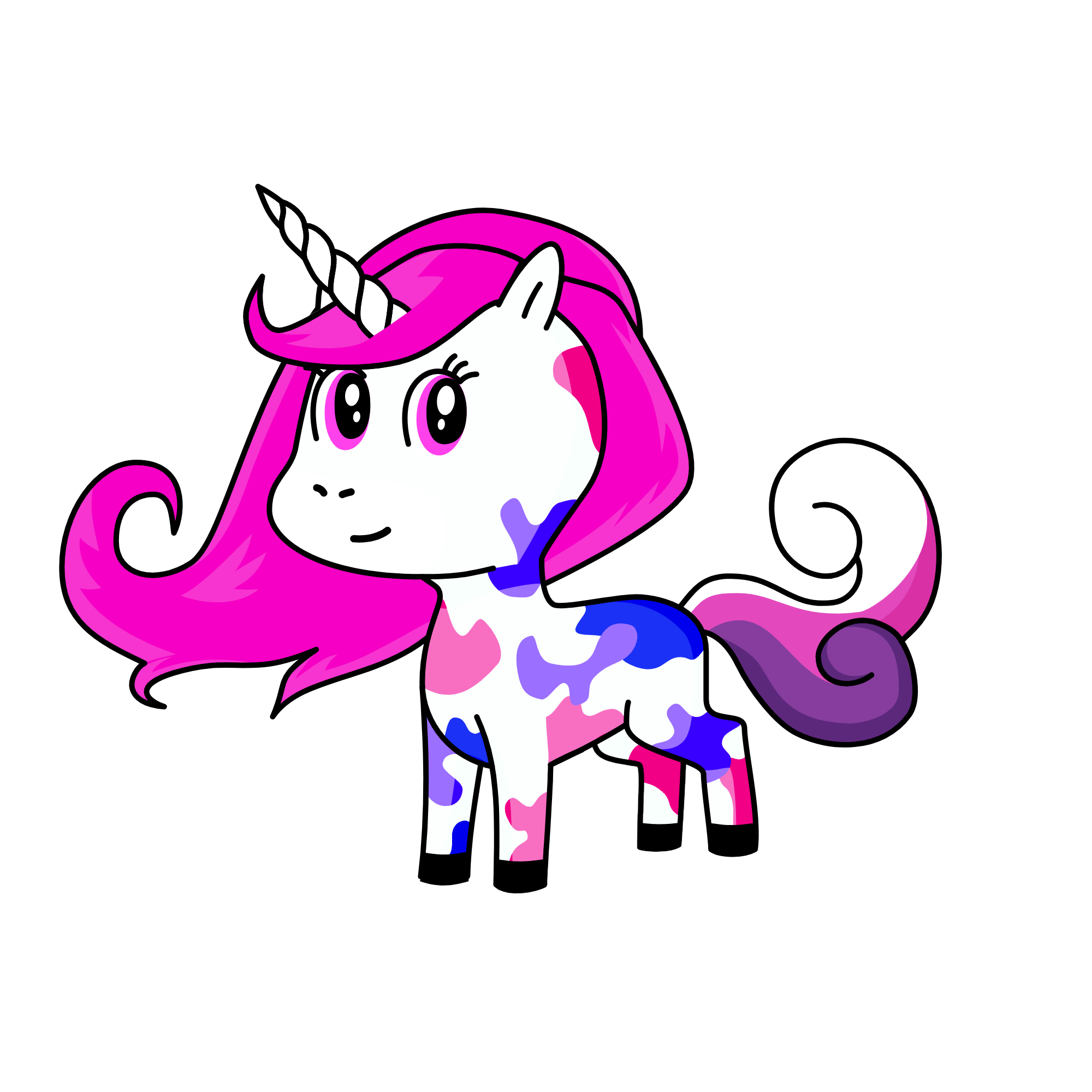 Colour, the unicorn