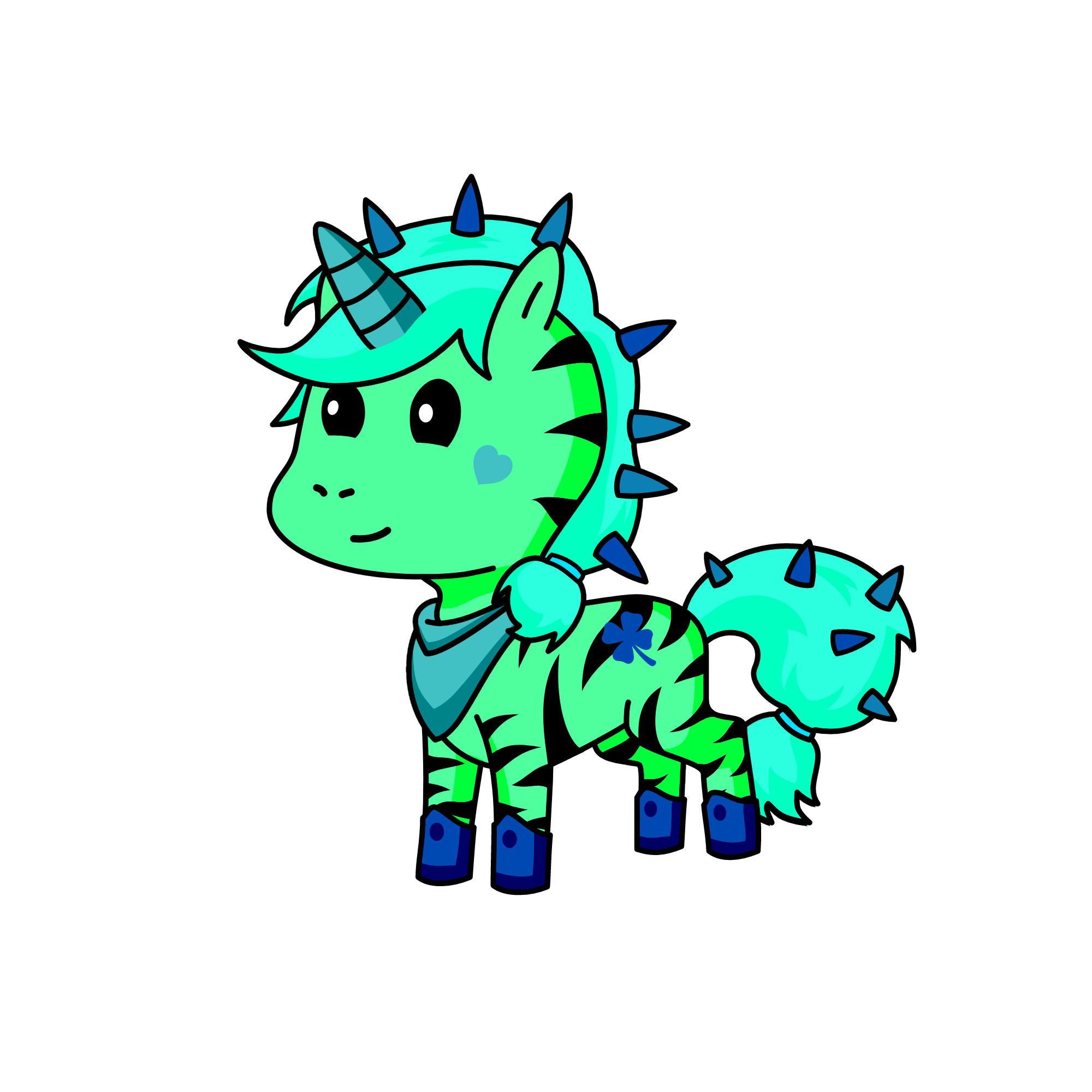 Pin, the unicorn
