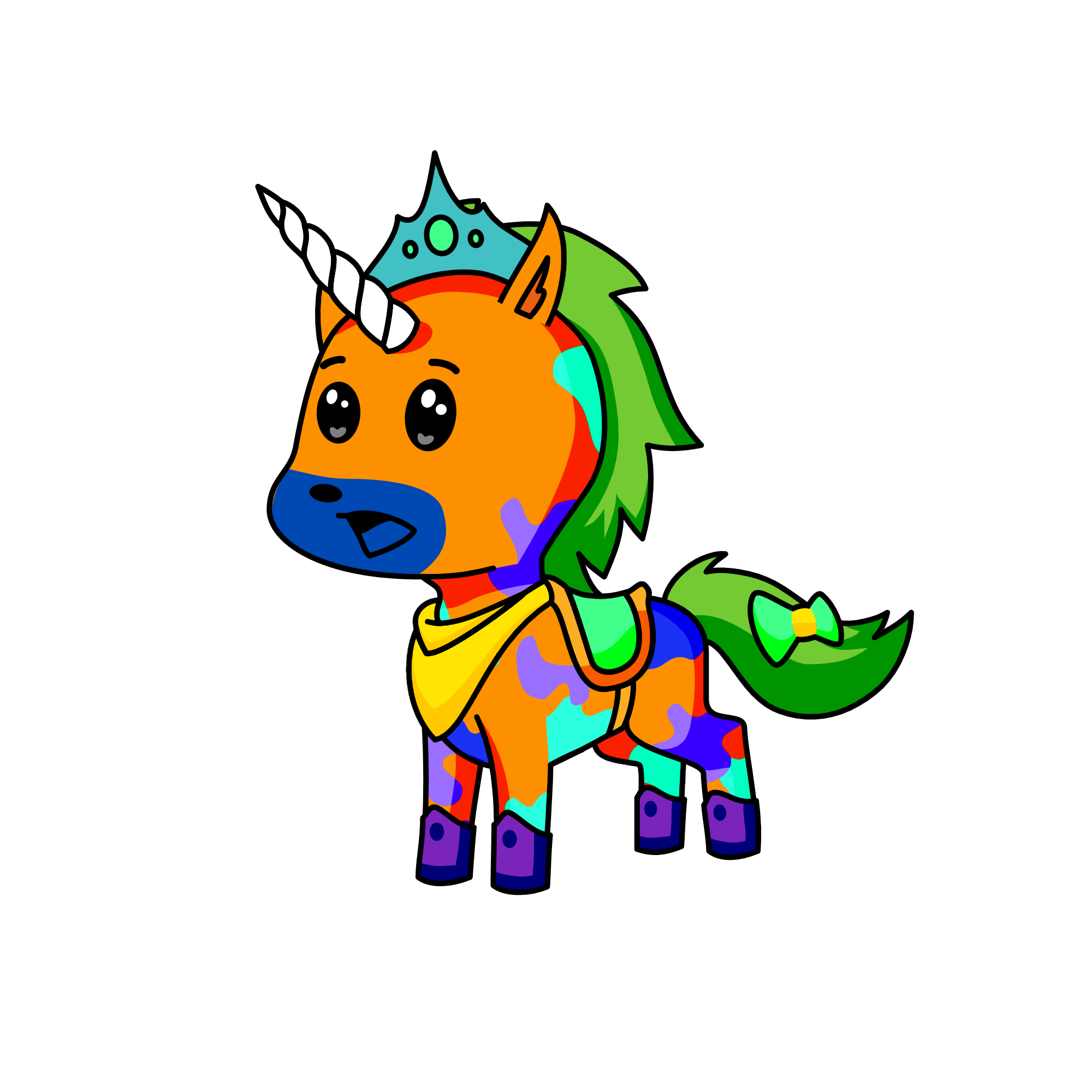 Menu, the unicorn