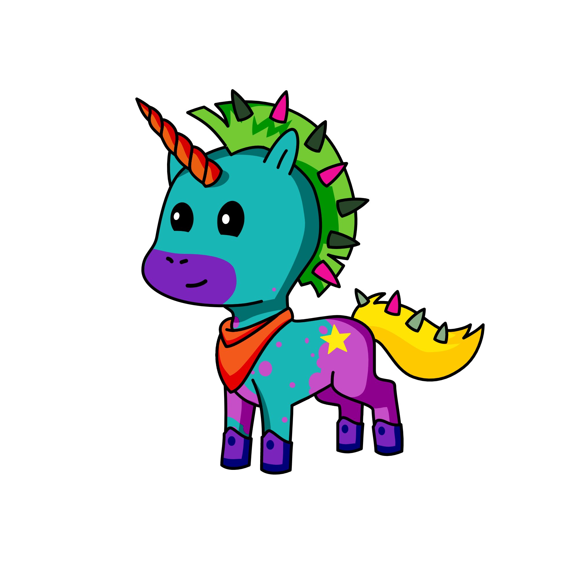 Cras, the unicorn