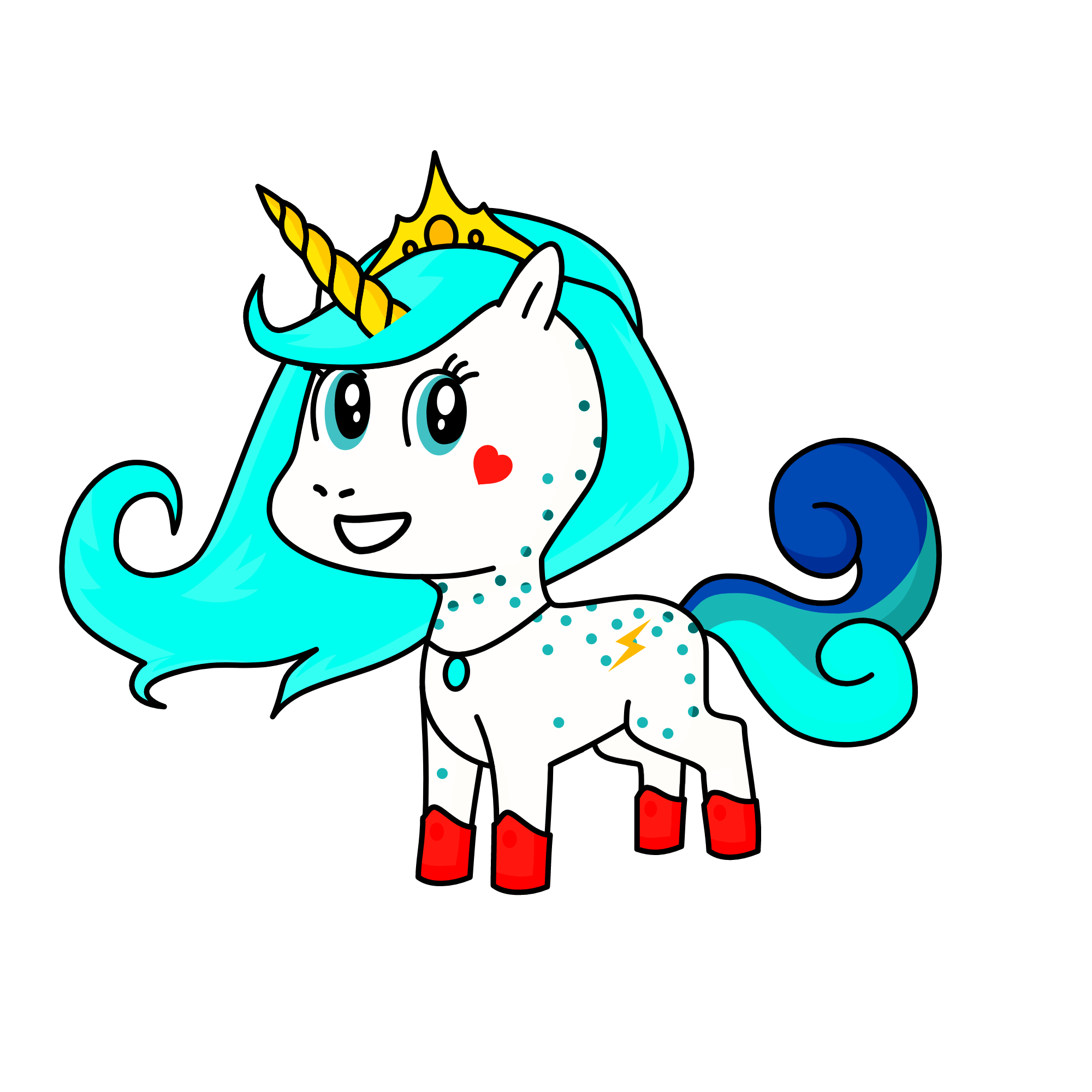 Snow Flake, the unicorn