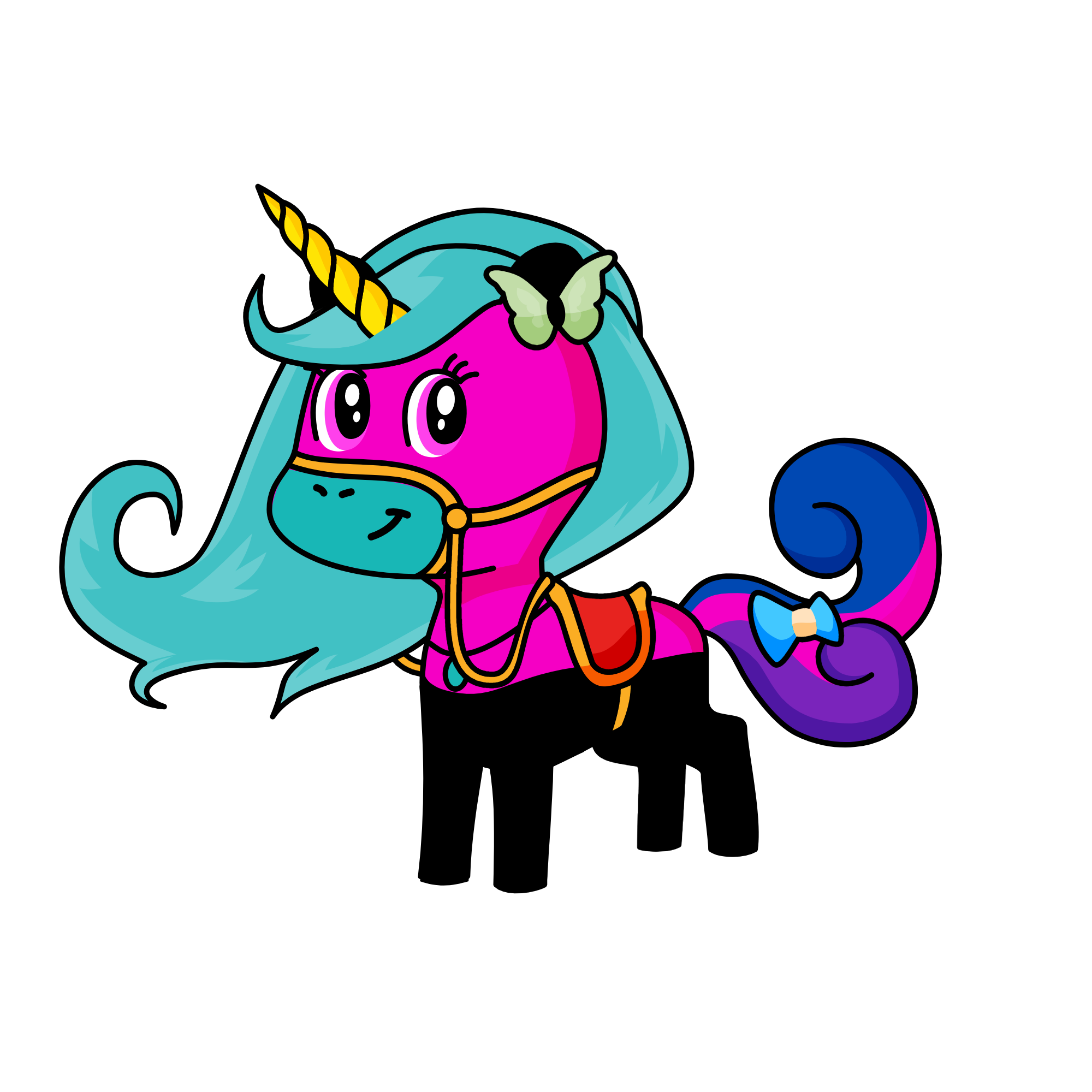 moonlight, the unicorn