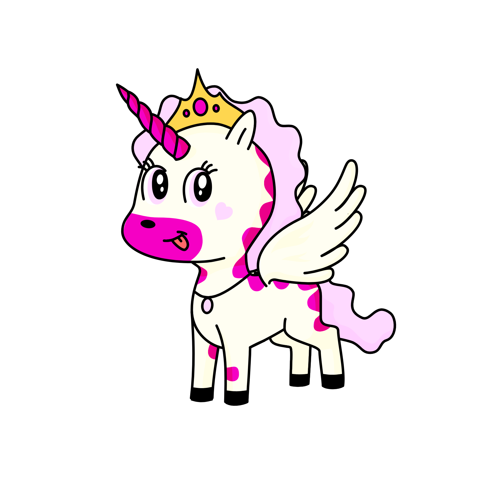 Pinky, the unicorn