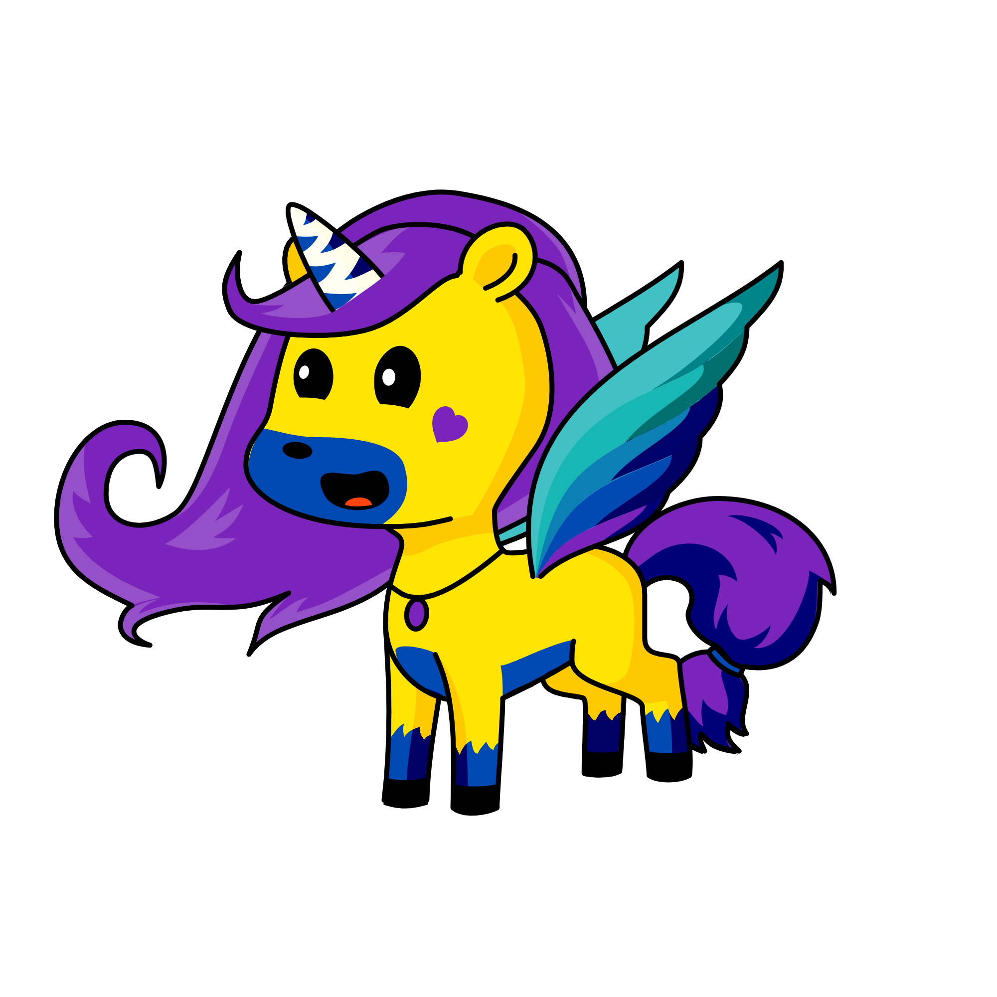 Happy, the unicorn