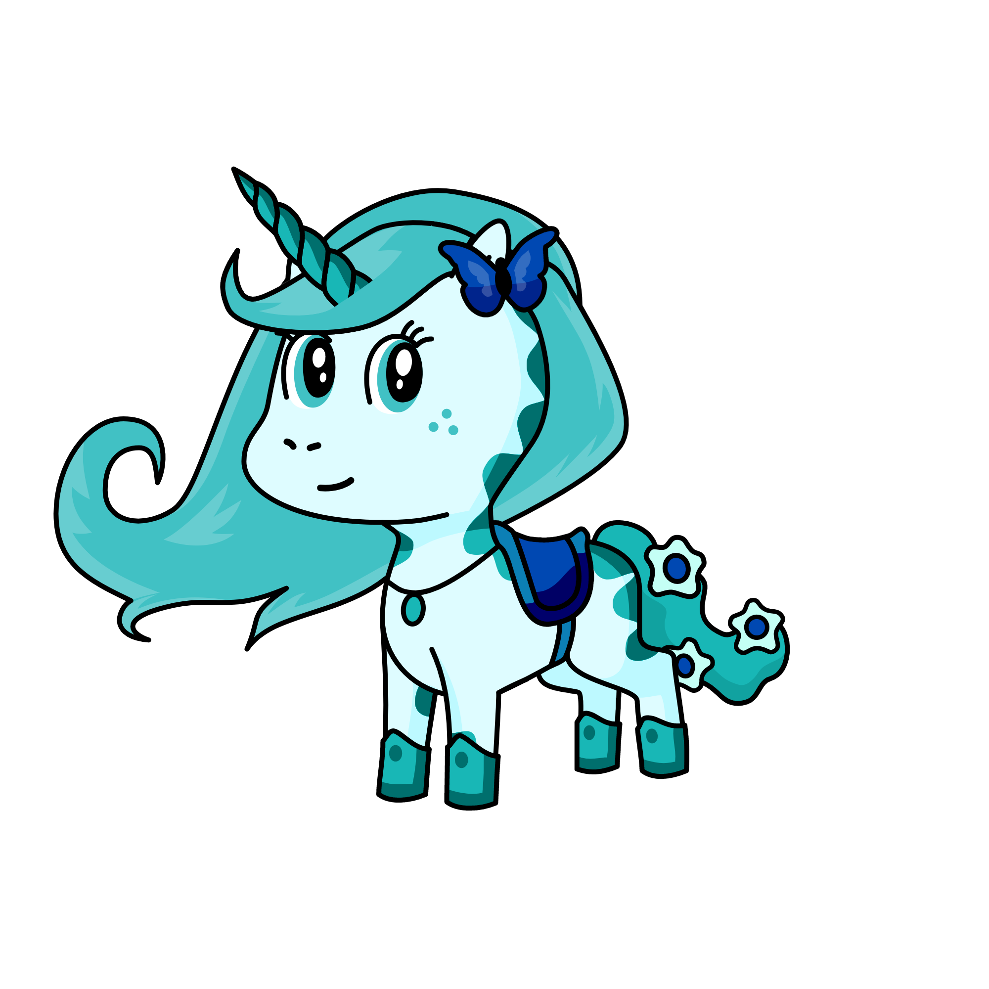 Lovely Dainty Eyes, the unicorn