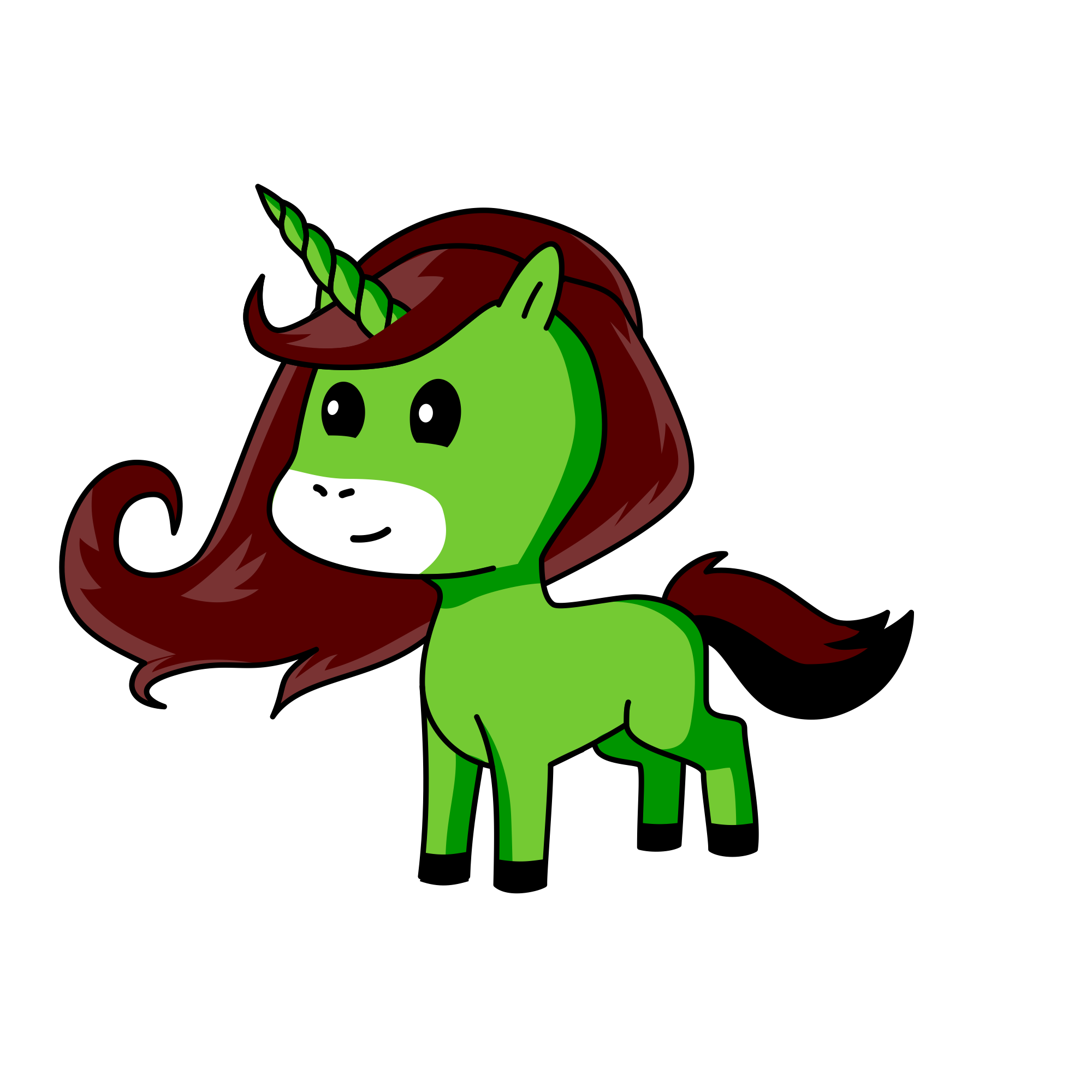 Oak, the unicorn