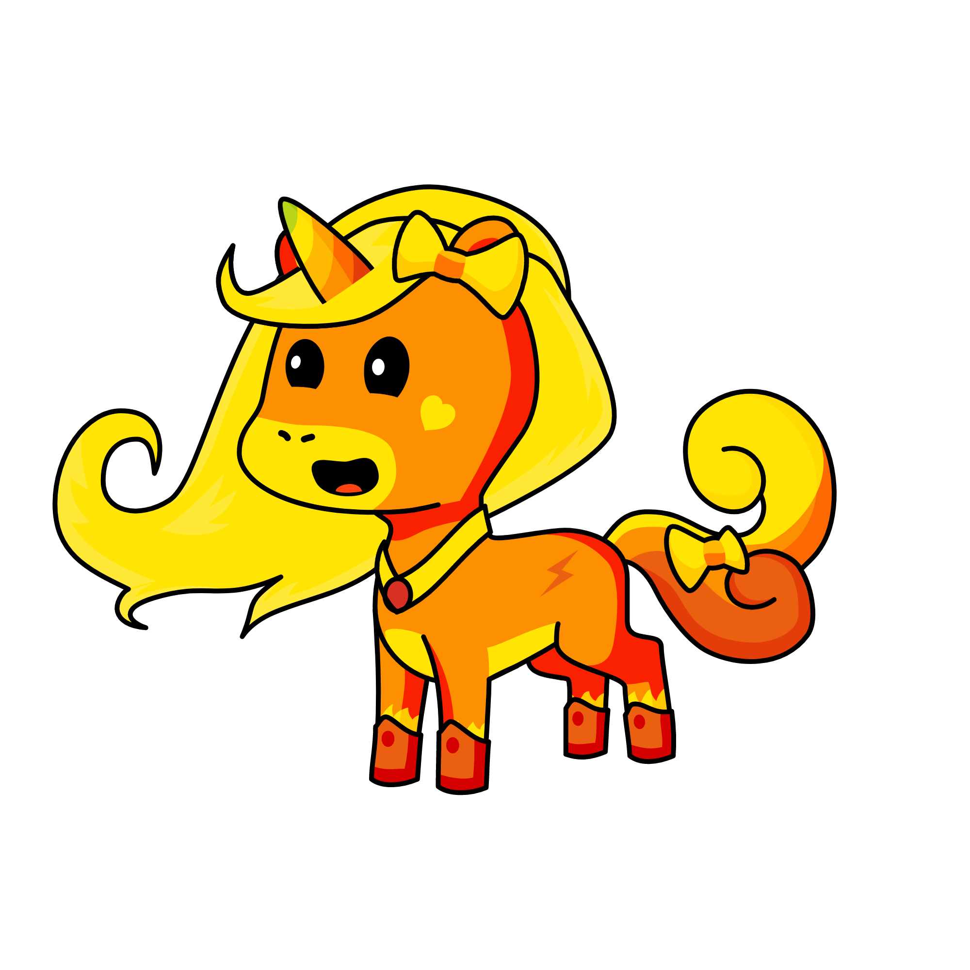 Sunrise, the unicorn