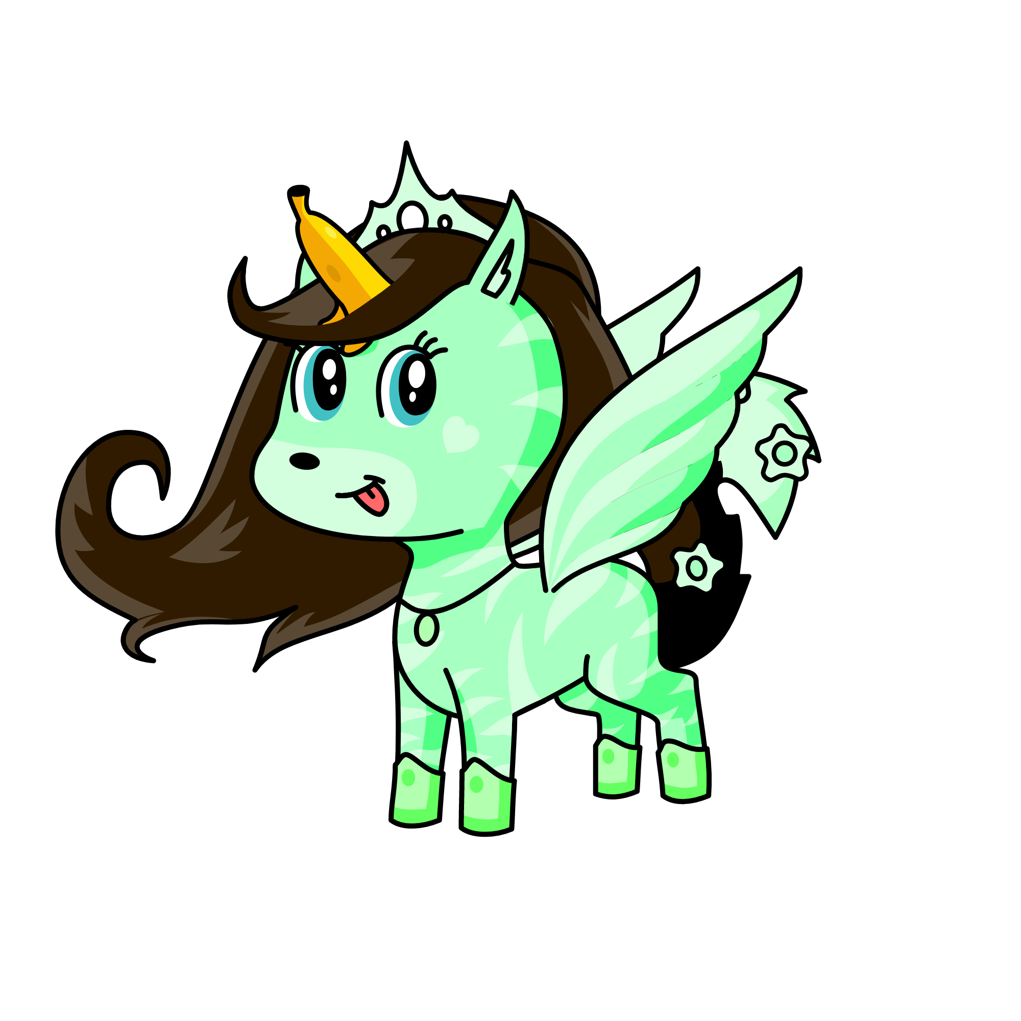 Princessa mint👩🏽, the unicorn