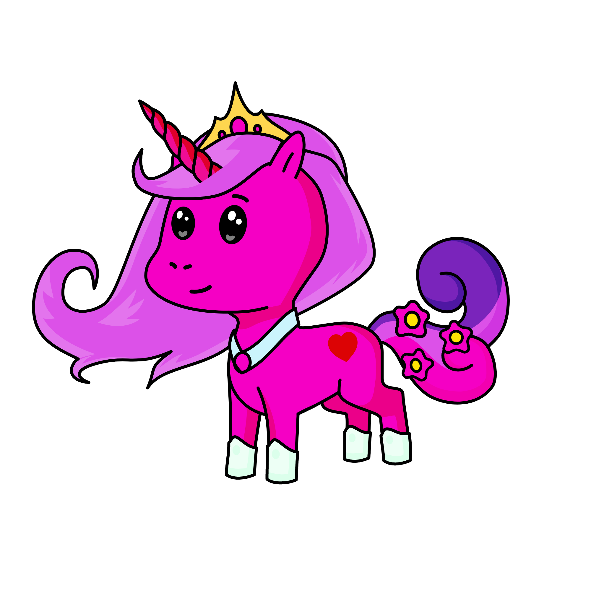 moonlight, the unicorn